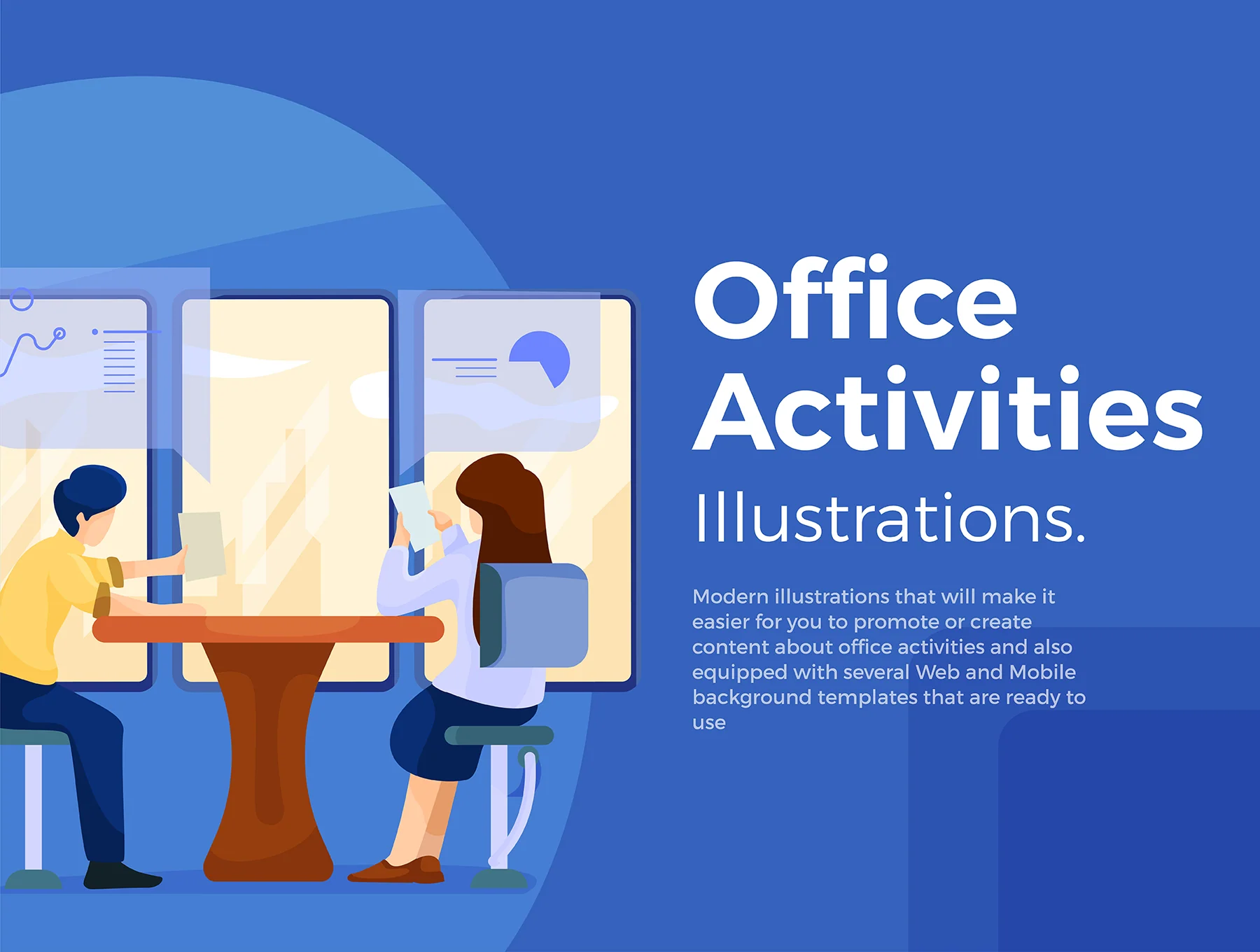 Office Activities Illustration Set 6