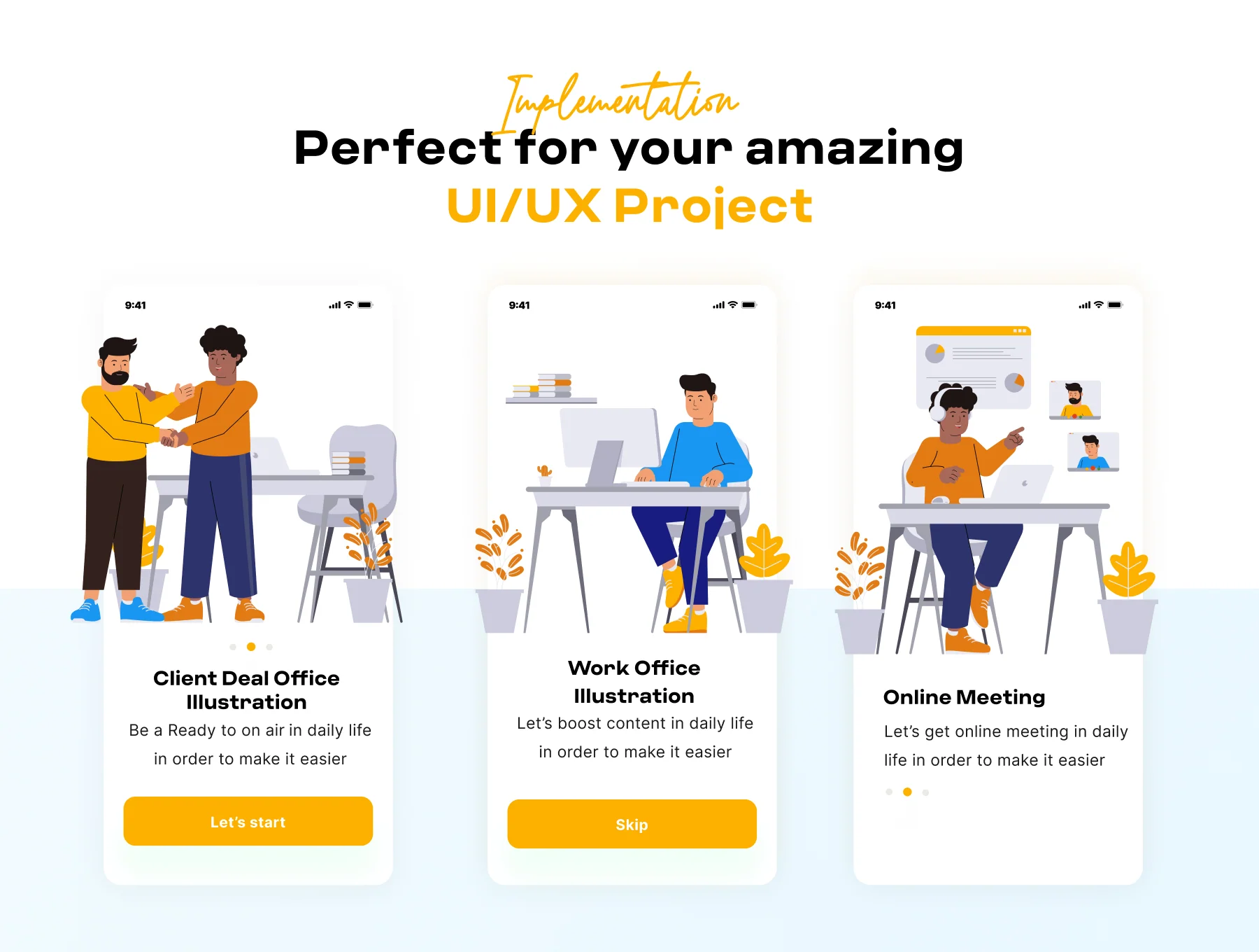 Office Activity 2D Illustration Pack 5