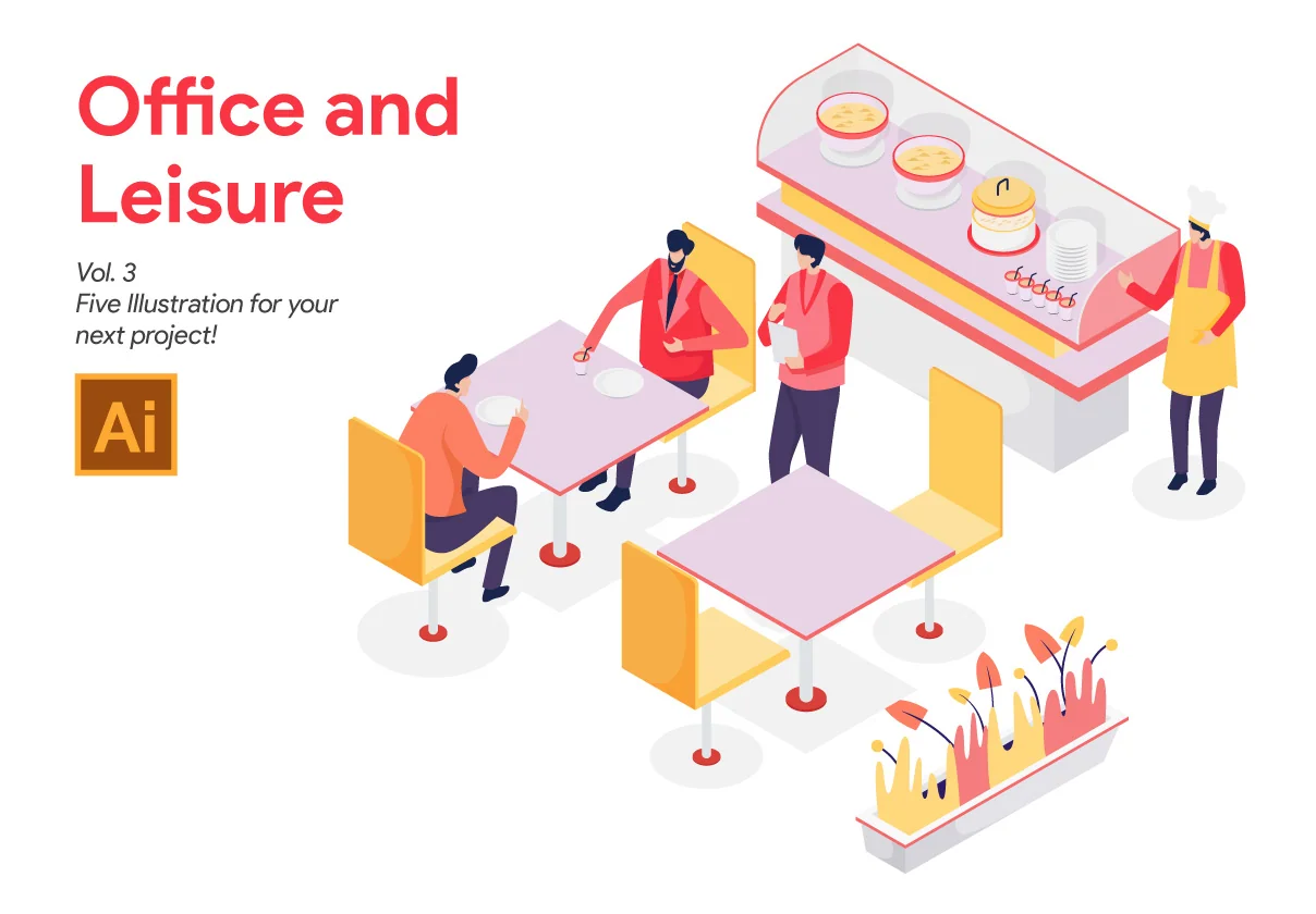 Office and Leisure Illustration Vol 3