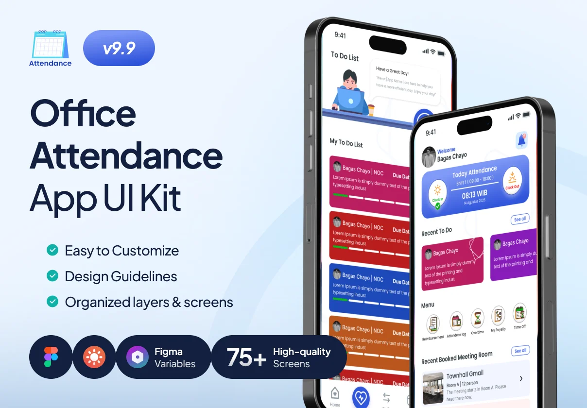Office Attendance - App UI Kit