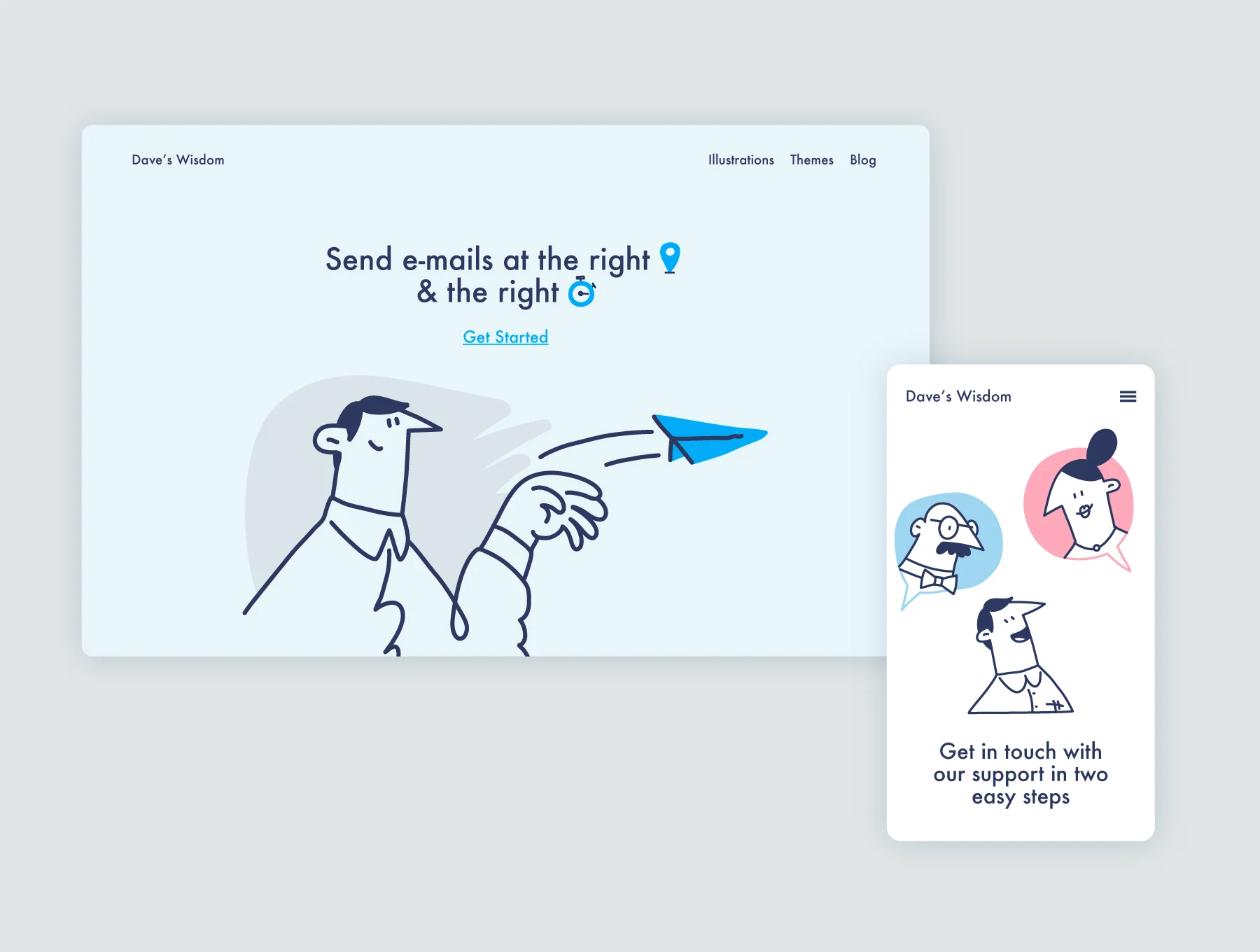 Office Dave - illustration pack 3