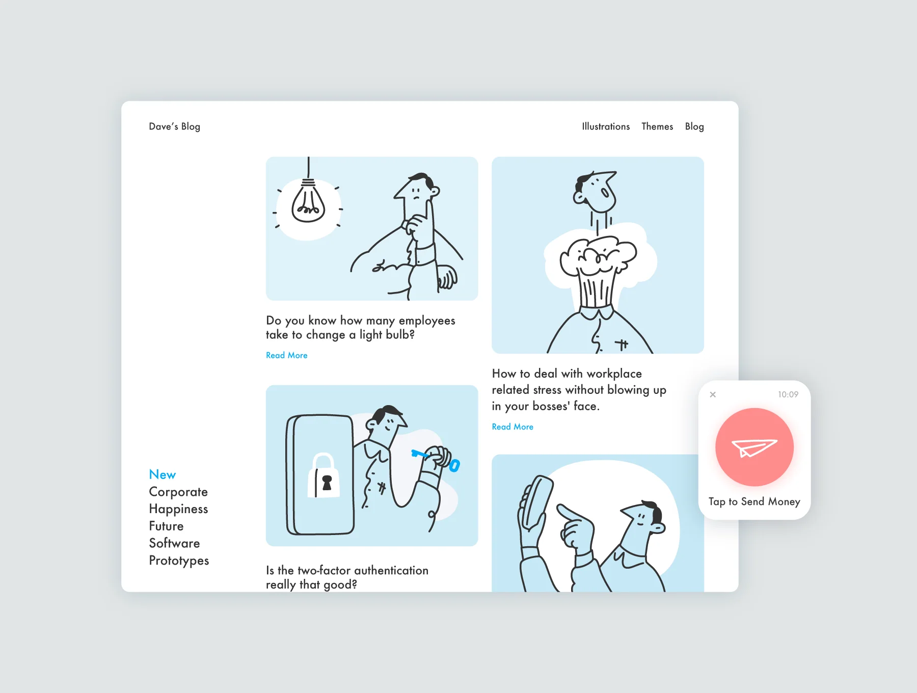 Office Dave - illustration pack 6