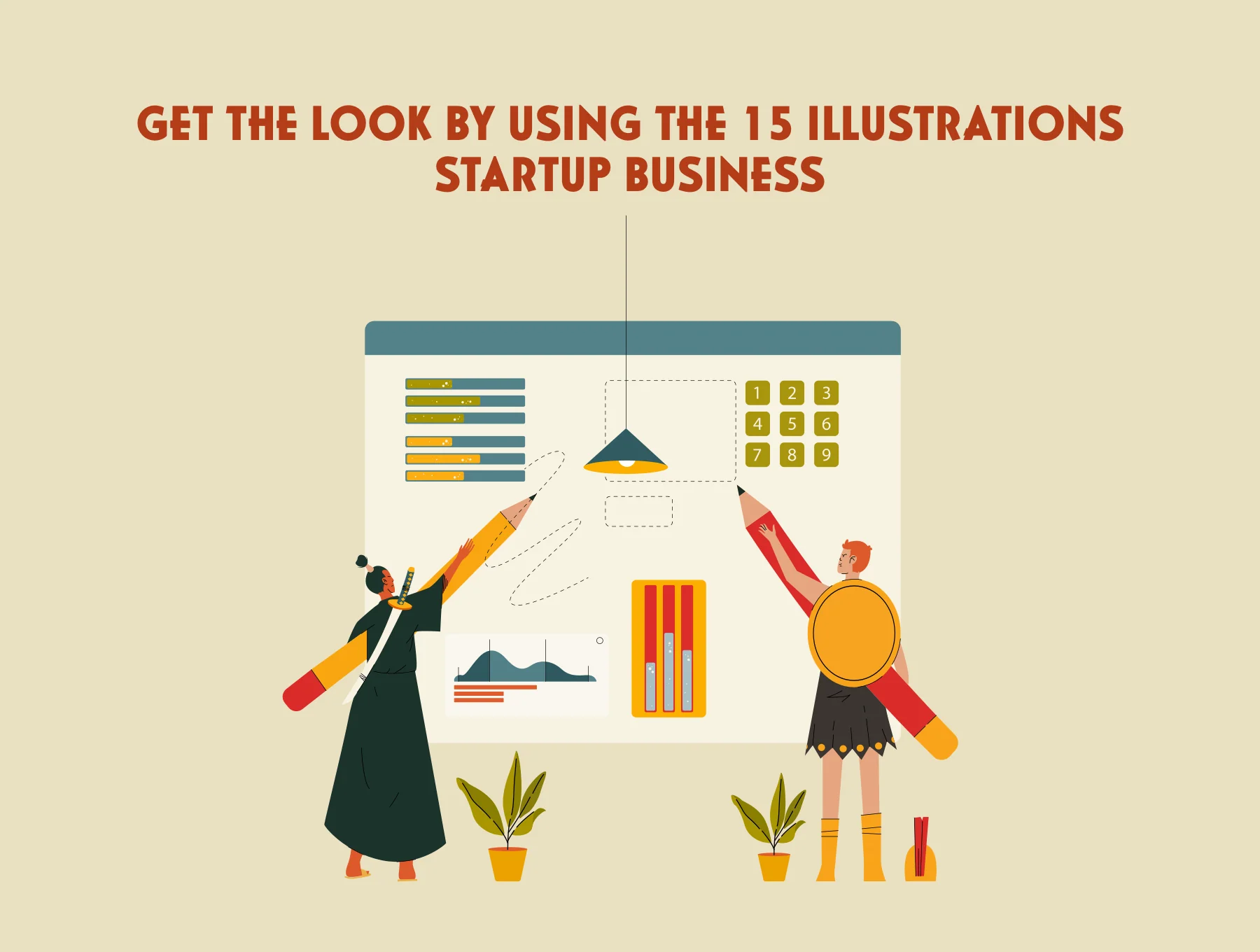 Office Work - Heritage Illustration