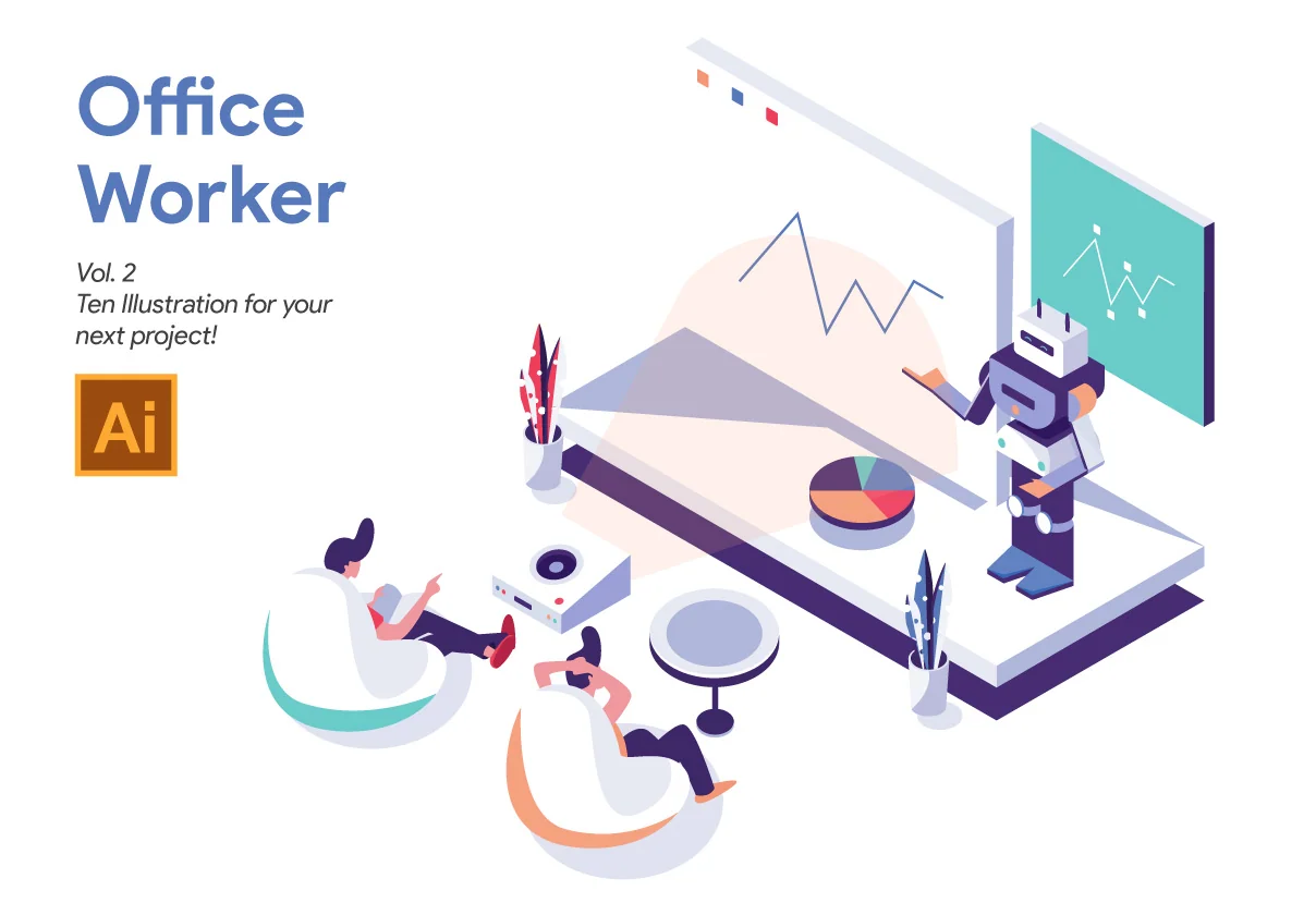 Office Worker Illustration Vol 2