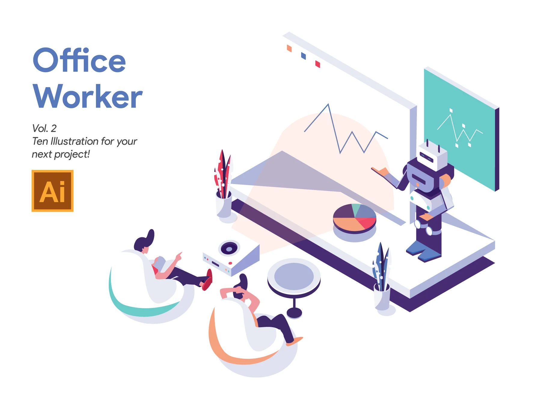 Office Worker Illustration Vol 2