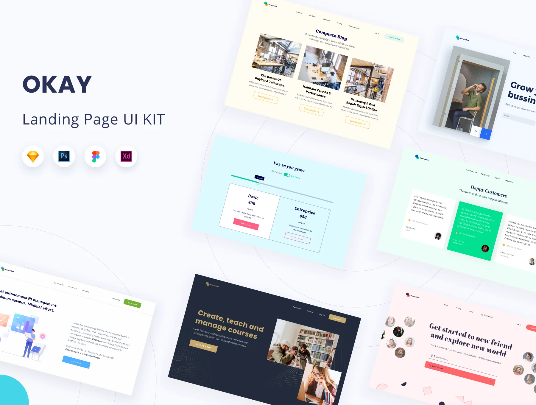 OKAY - Landing Page UI KIT