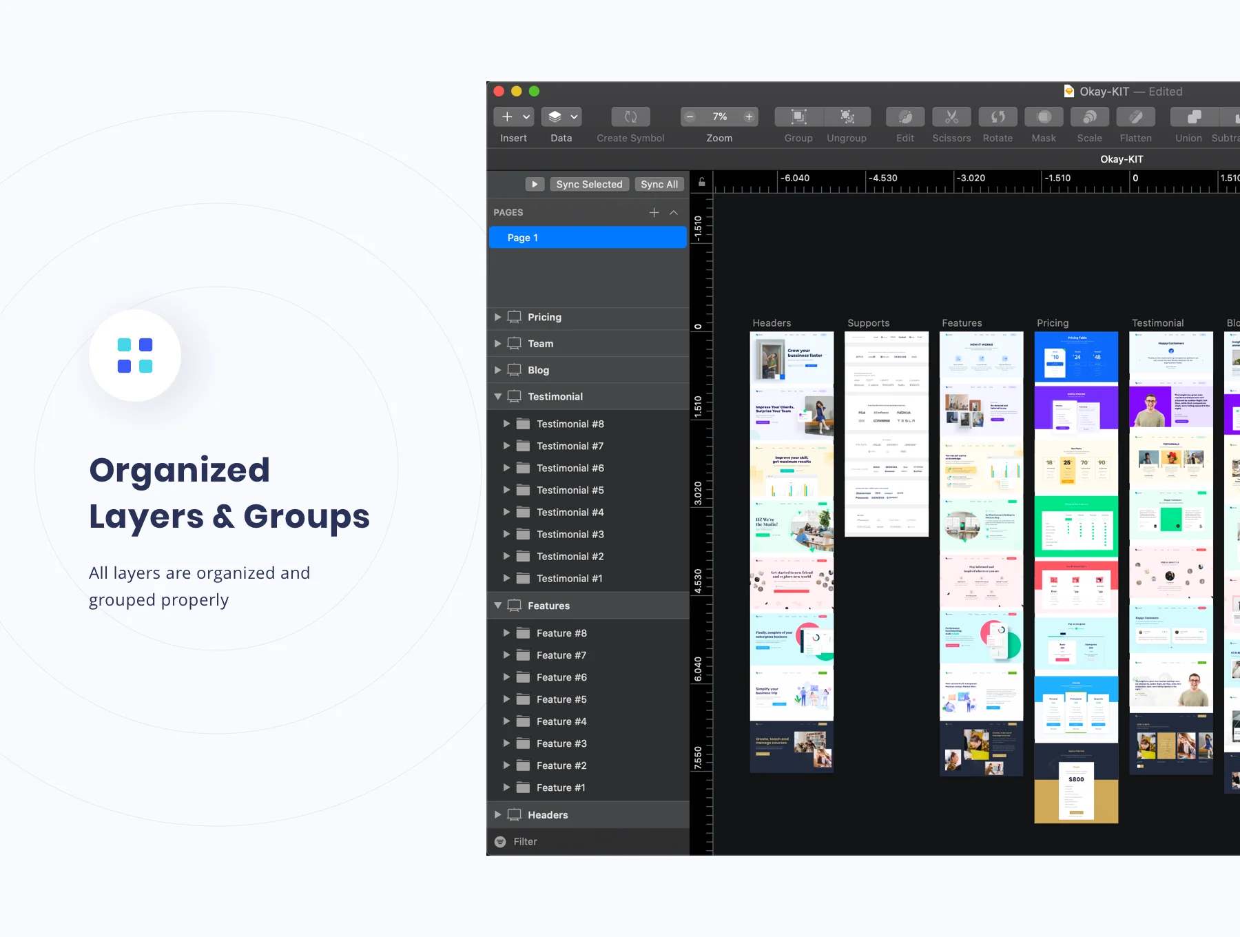 OKAY - Landing Page UI KIT 6