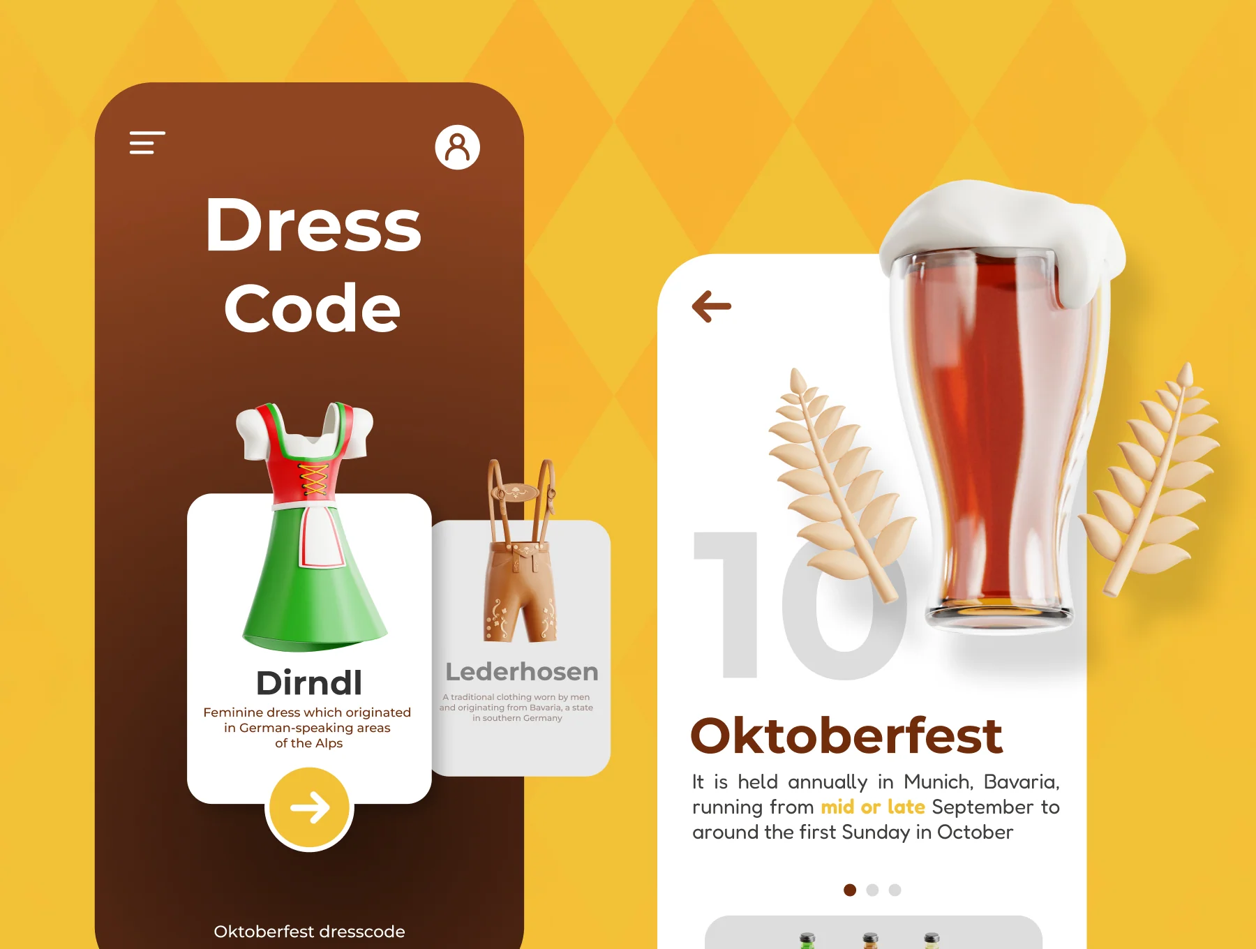Oktoberfest 3D Icon Set 4