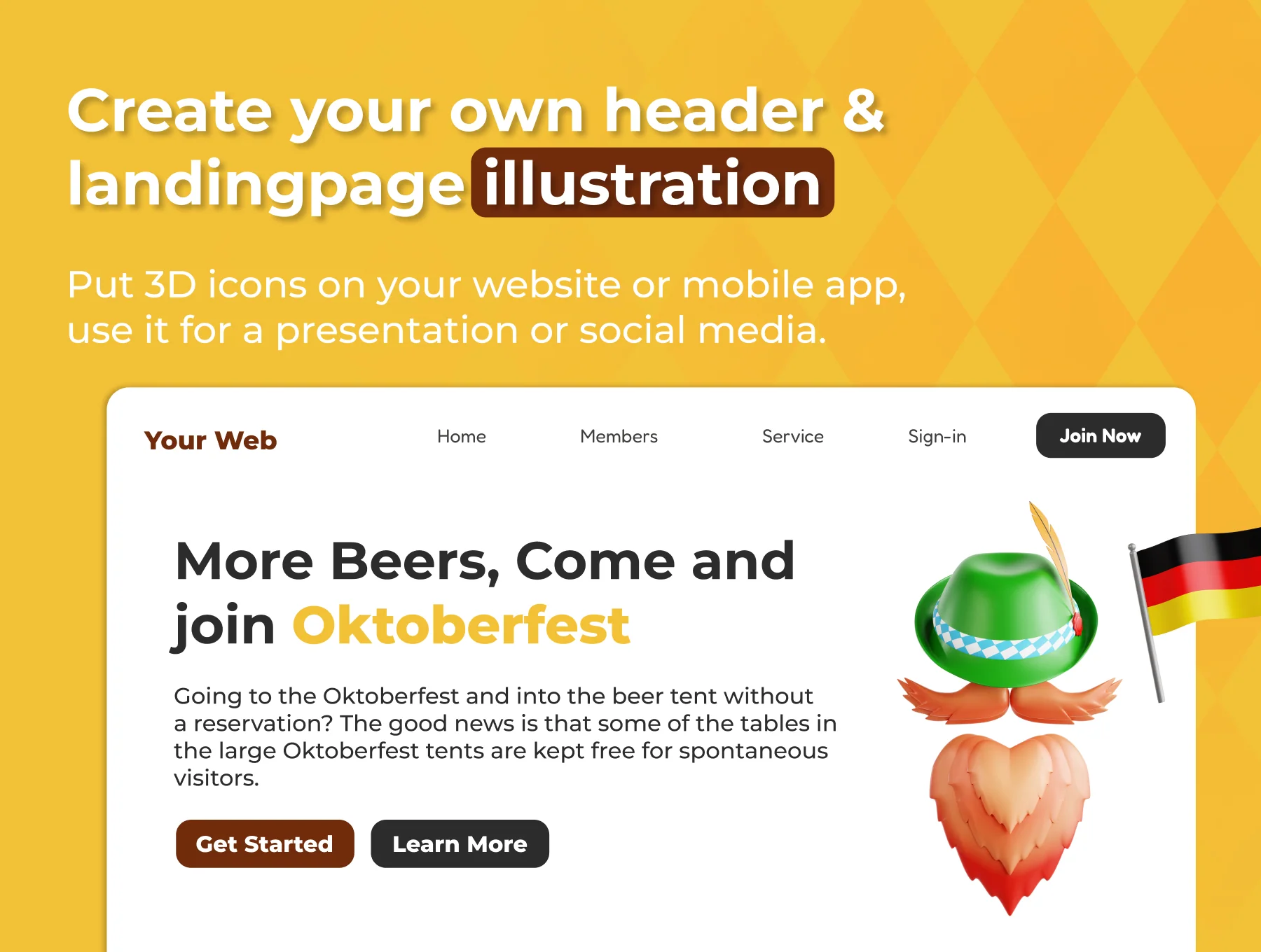 Oktoberfest 3D Icon Set 5
