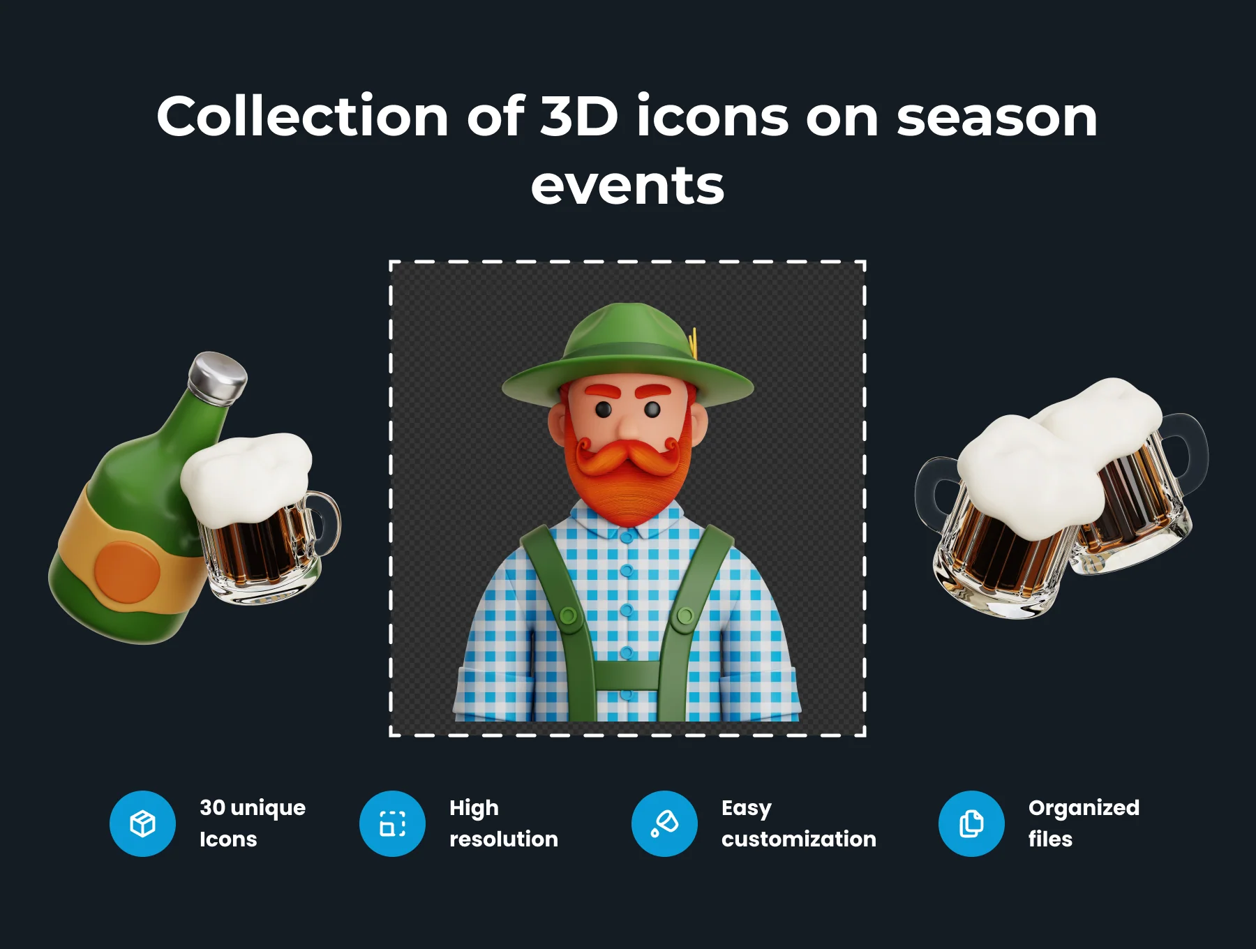 Oktoberfest 3D Illustration Pack 2