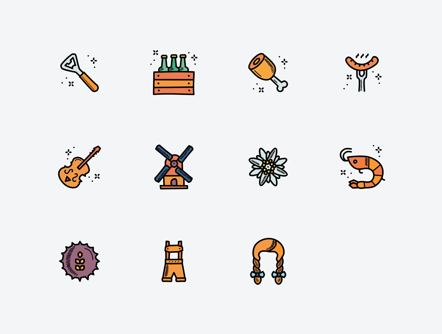 Oktoberfest Color Doodles 6