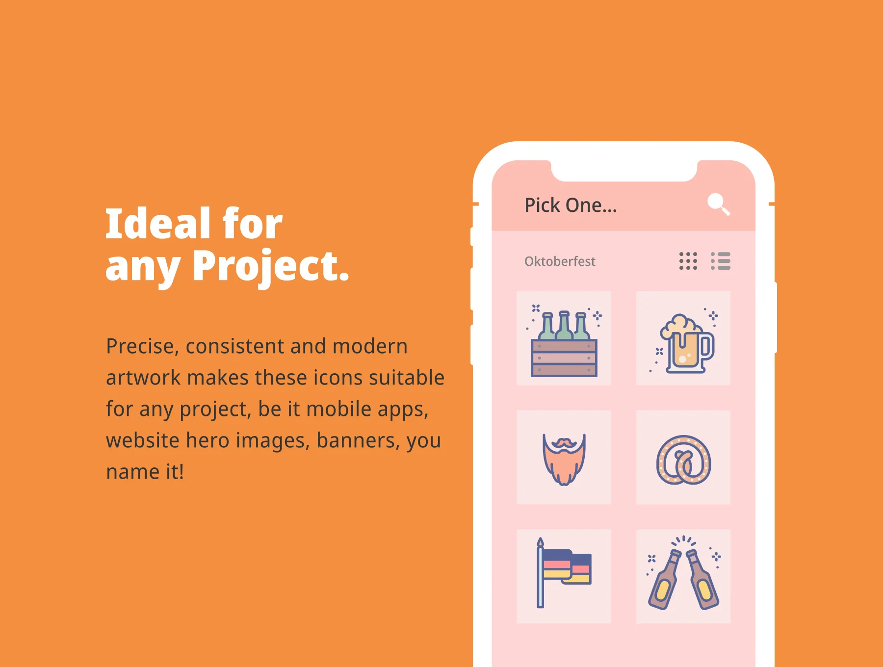 Oktoberfest Filled Outline Icons 3