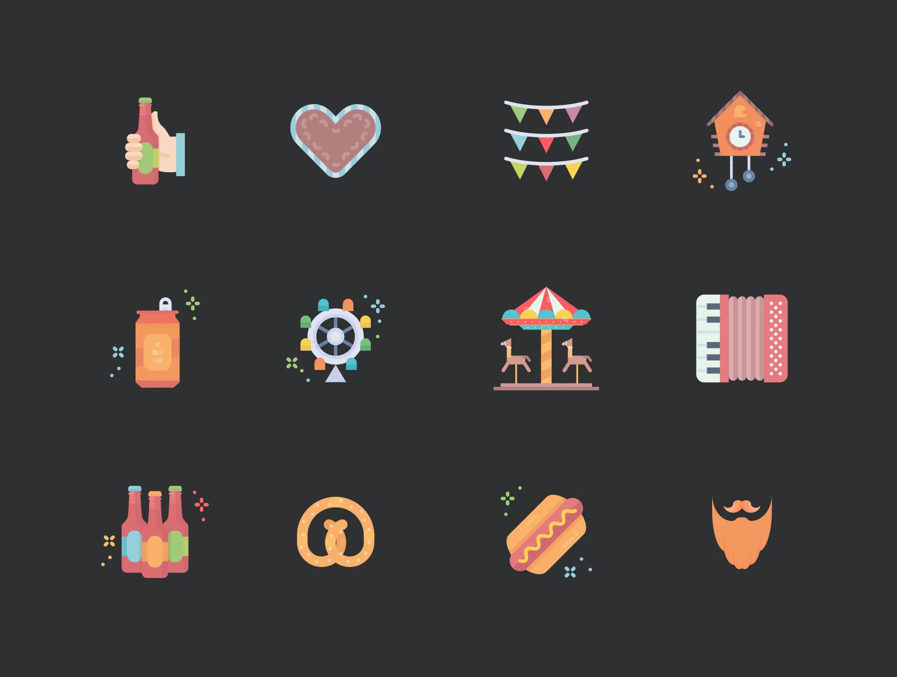 Oktoberfest Flat Icons 6