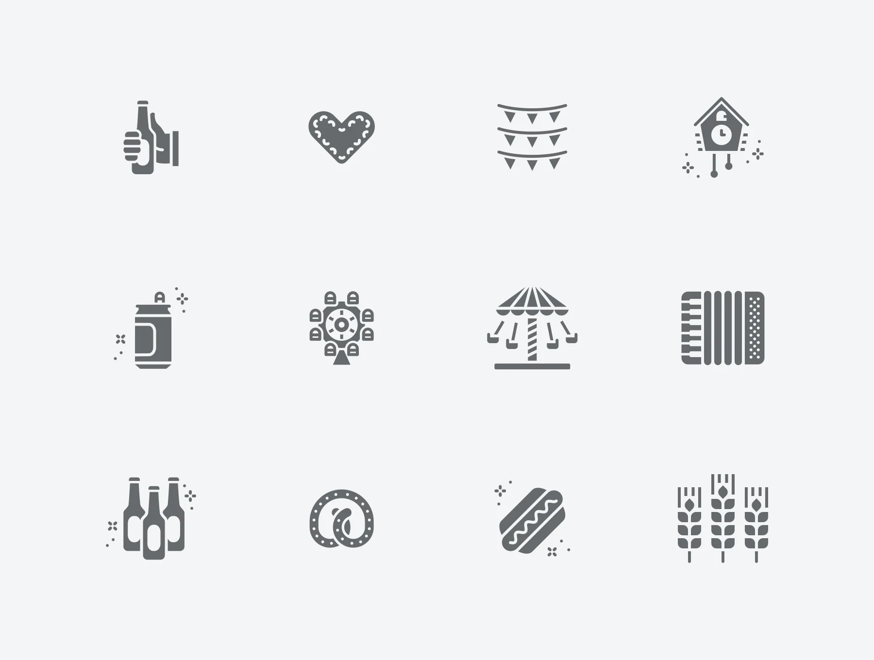 Oktoberfest Glyph Icons 2