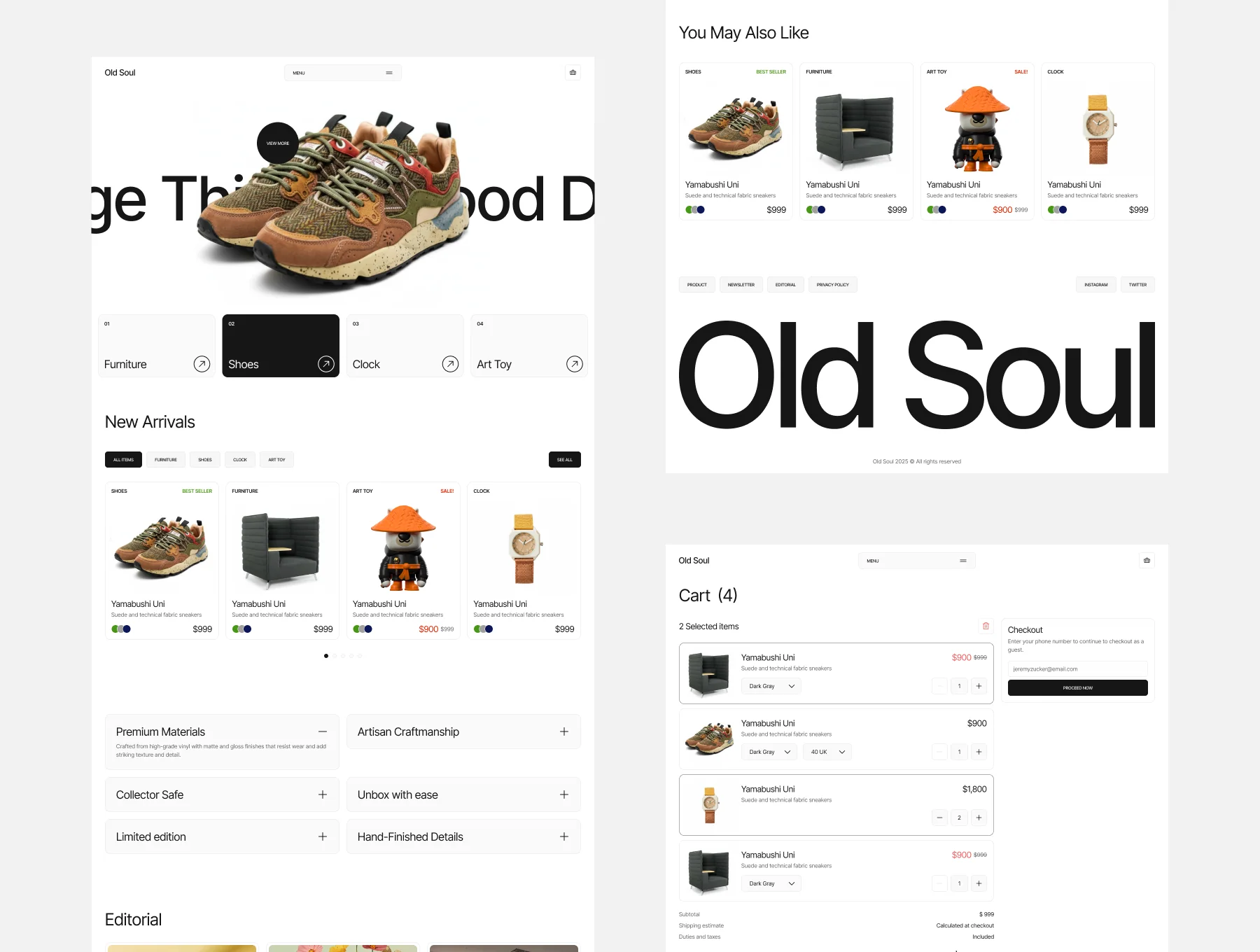 Old Soul - Unique Items Store Ecommerce 2