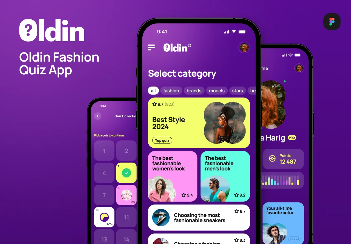 Oldin Fashion
Quiz App Templates