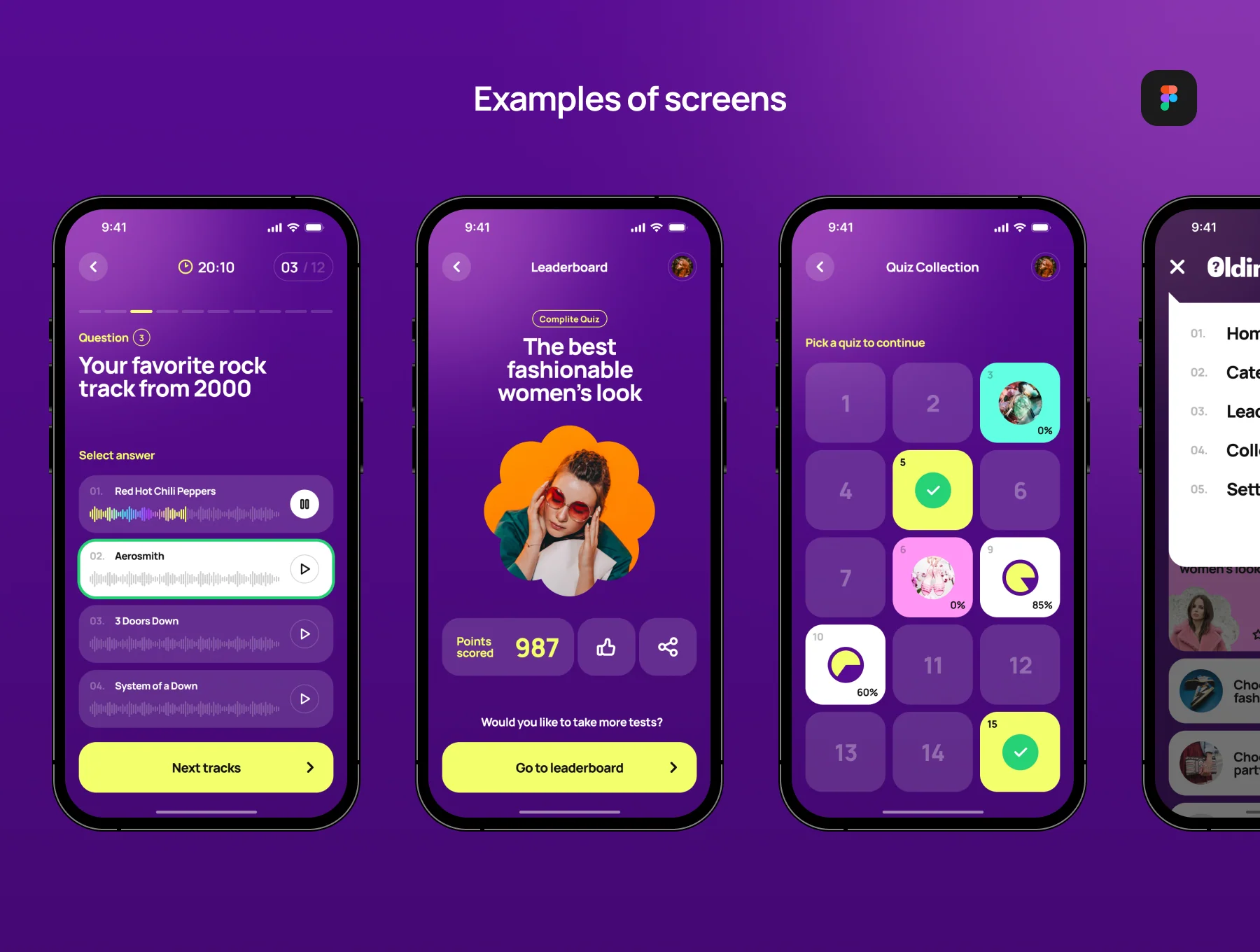 Oldin Fashion Quiz App Templates 2
