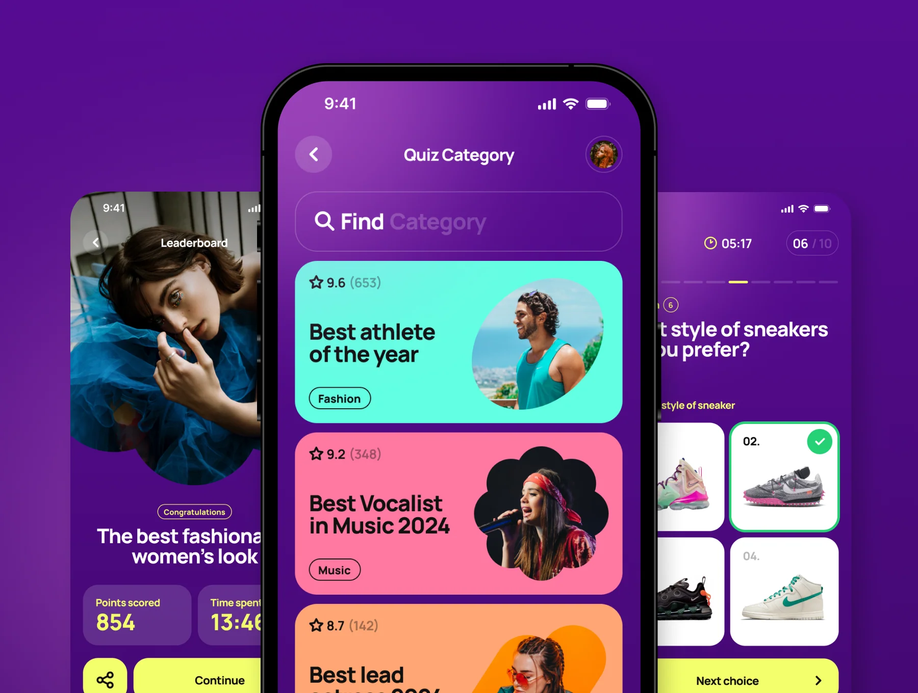 Oldin Fashion Quiz App Templates 5