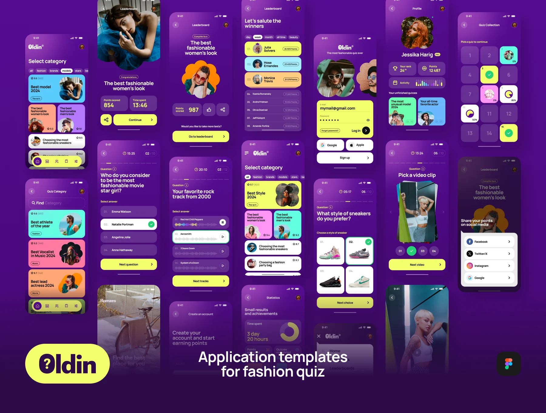 Oldin Fashion Quiz App Templates 6