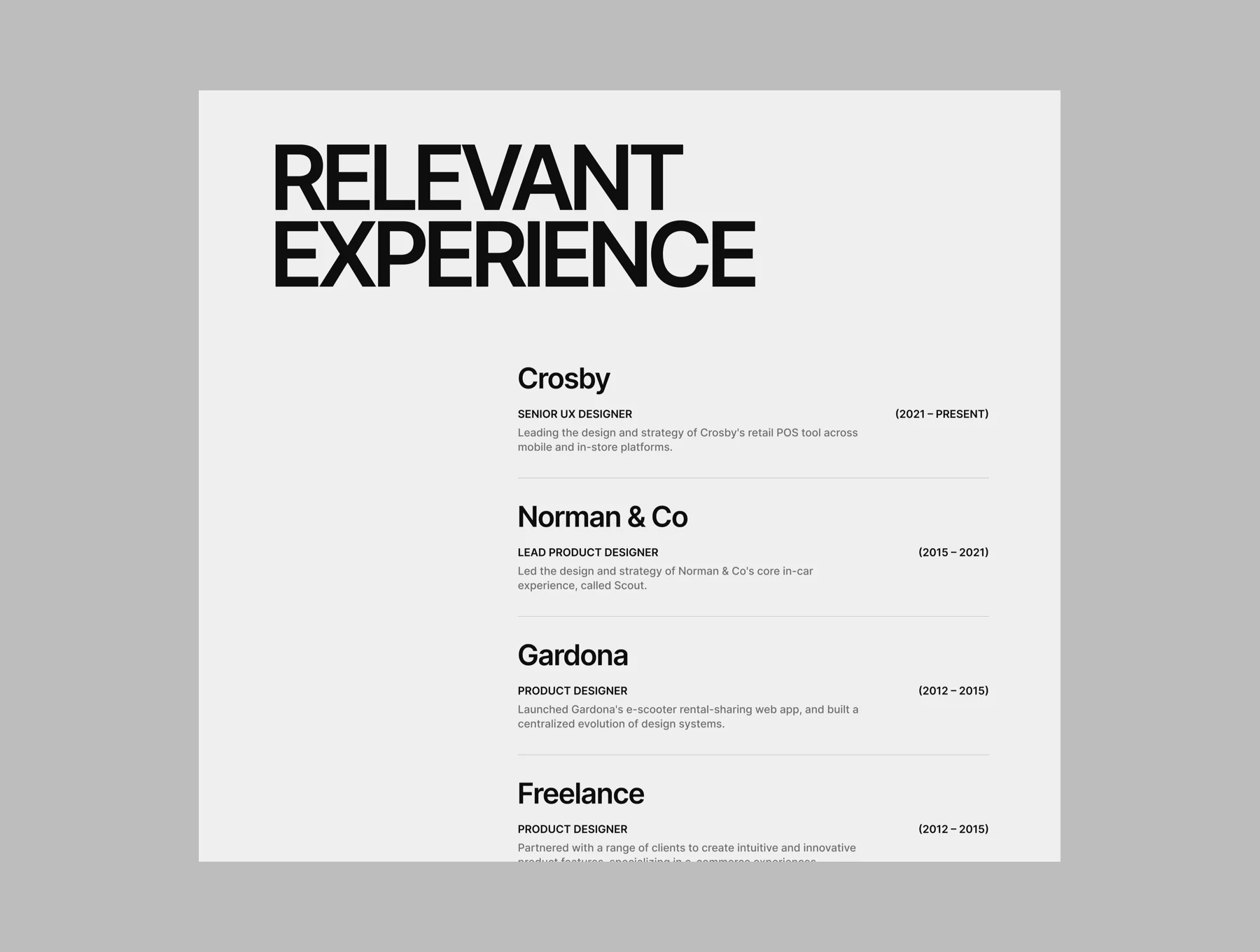 Olio – Framer Portfolio Template 5
