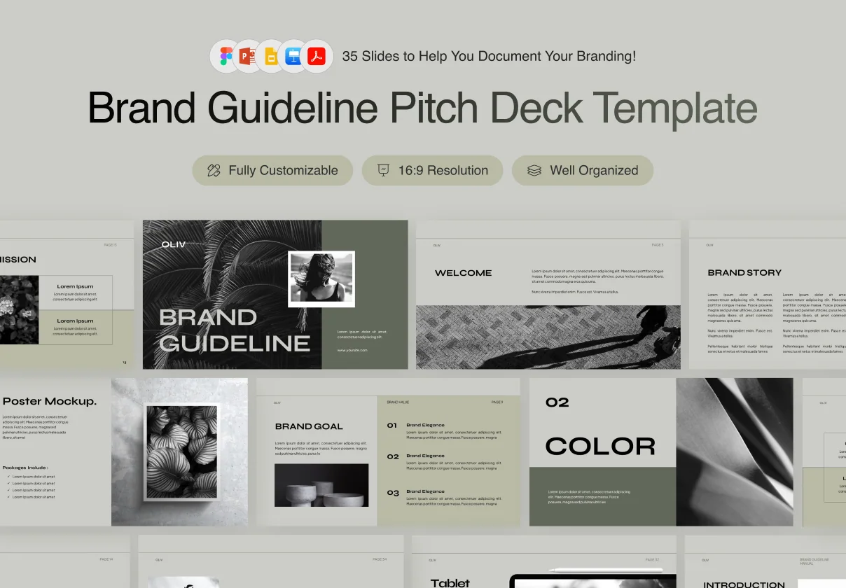 Oliv - Brand Guideline Pitch Deck