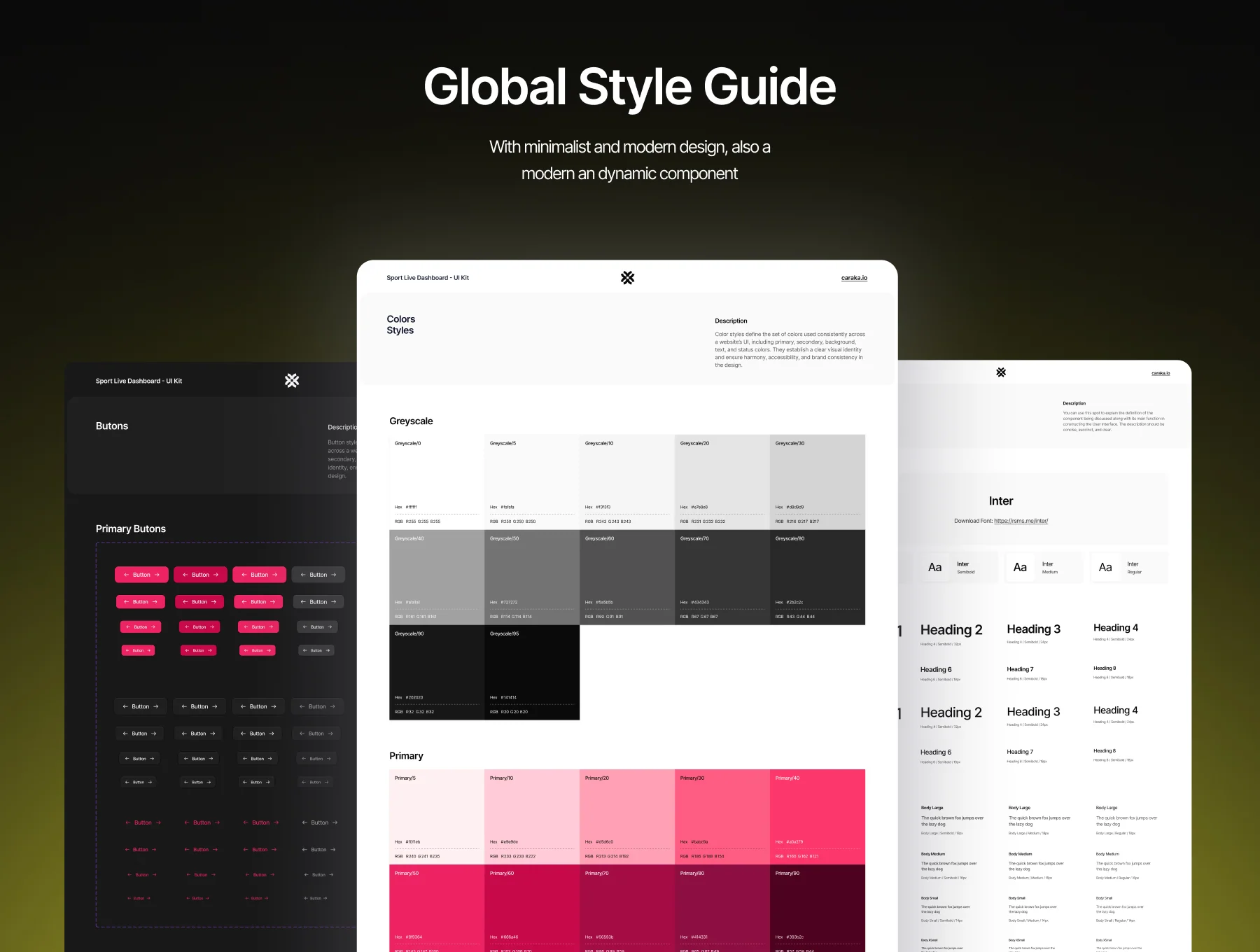Olive – Sport Live Dashboard UI Kit 4