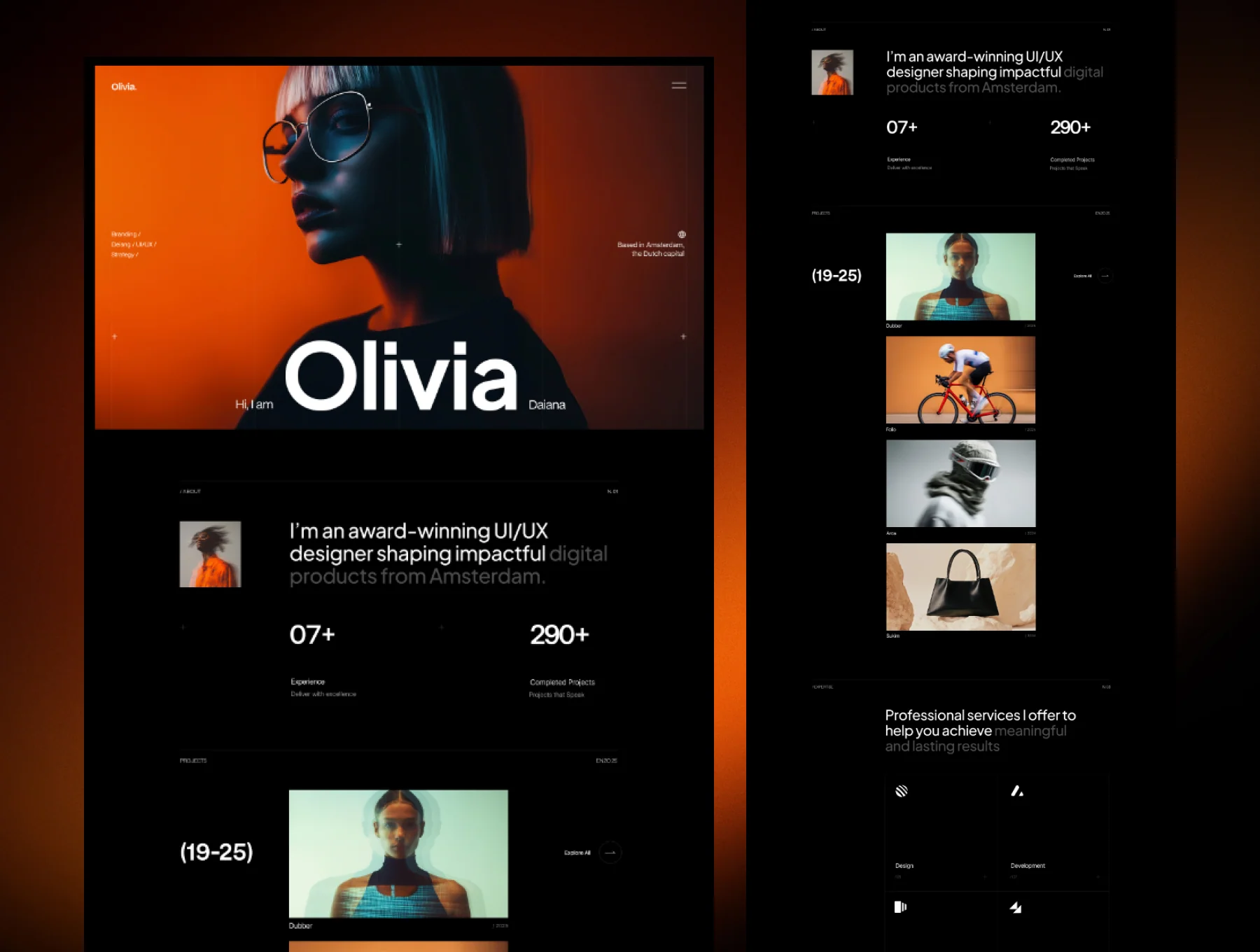 Oliviaaa · Personal Portfolio Template 2