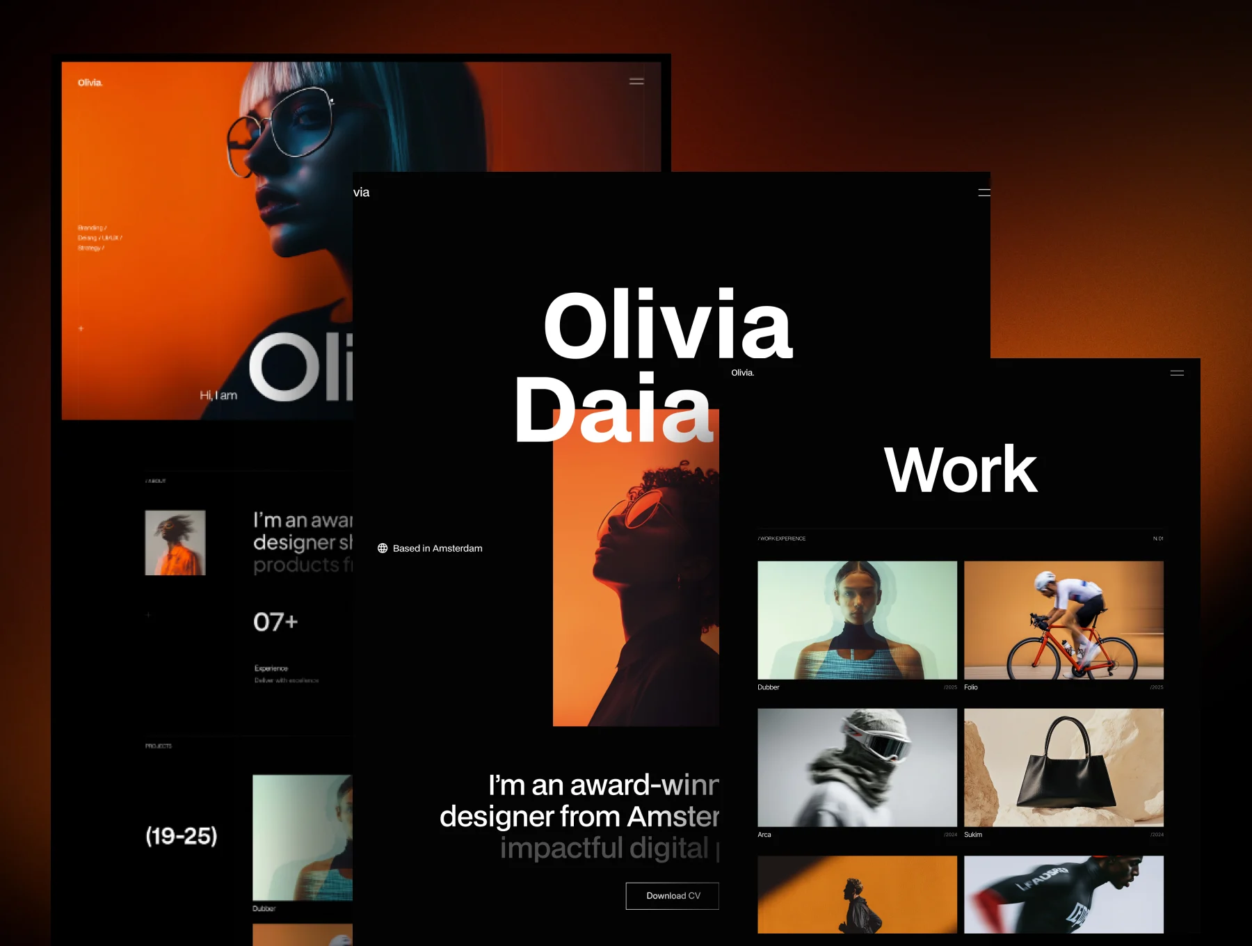 Oliviaaa · Personal Portfolio Template 3
