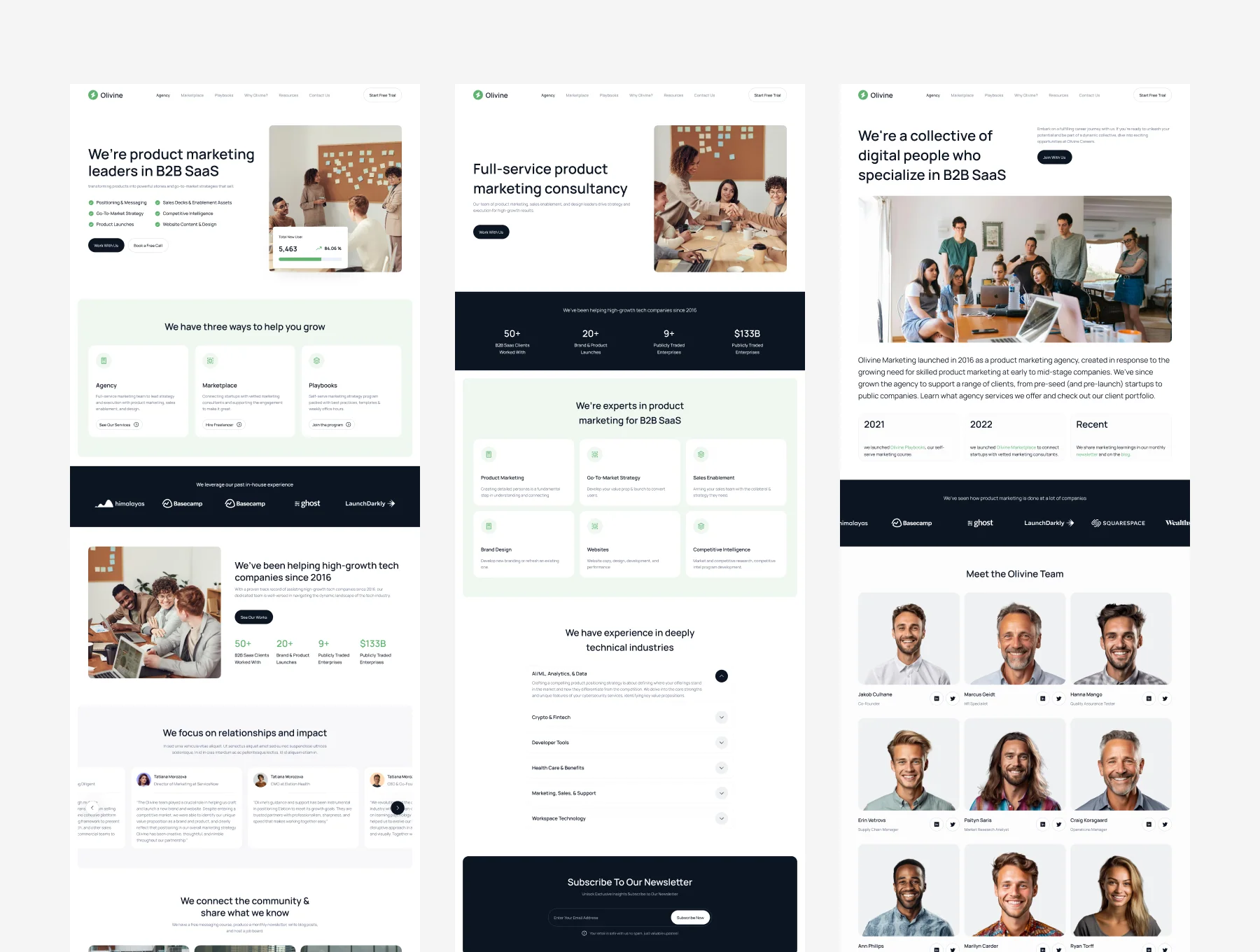 Olivine Marketing Website 5
