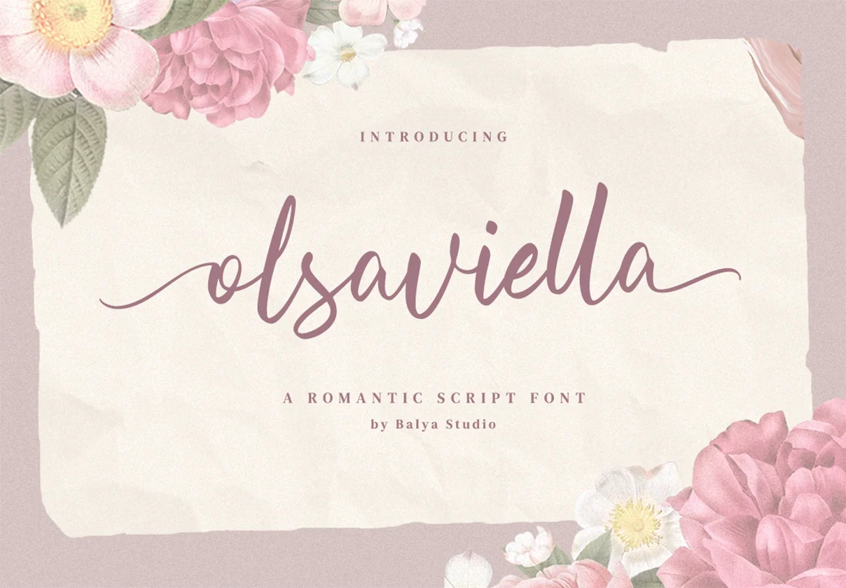 Olsaviella Signature Font