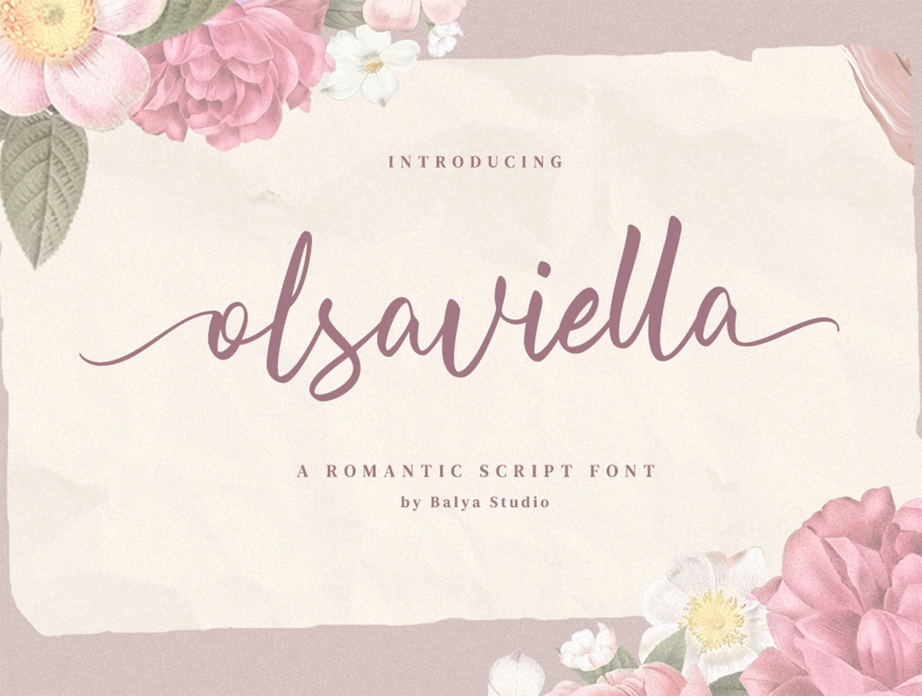 Olsaviella Signature Font