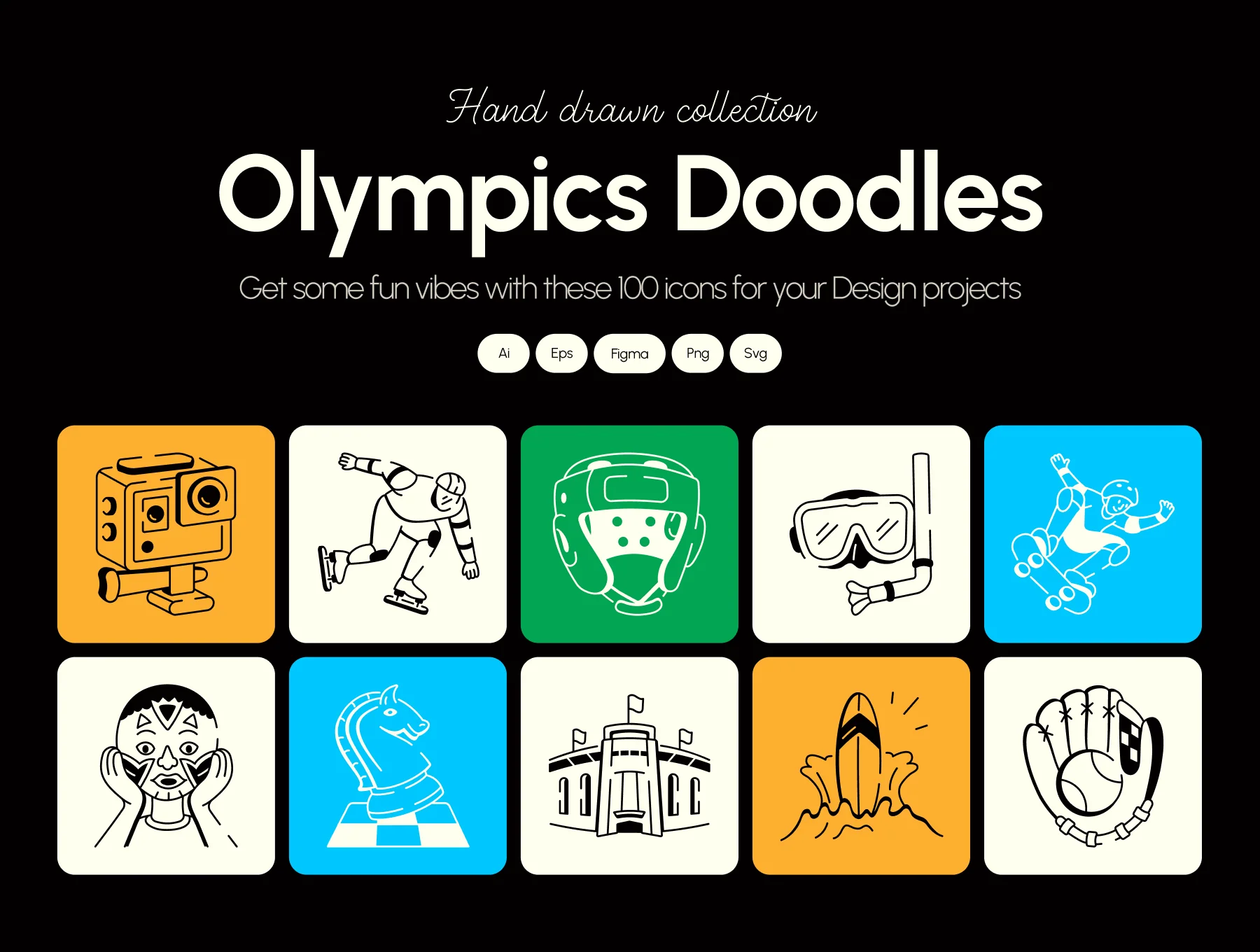 Olympics Doodles Art Set