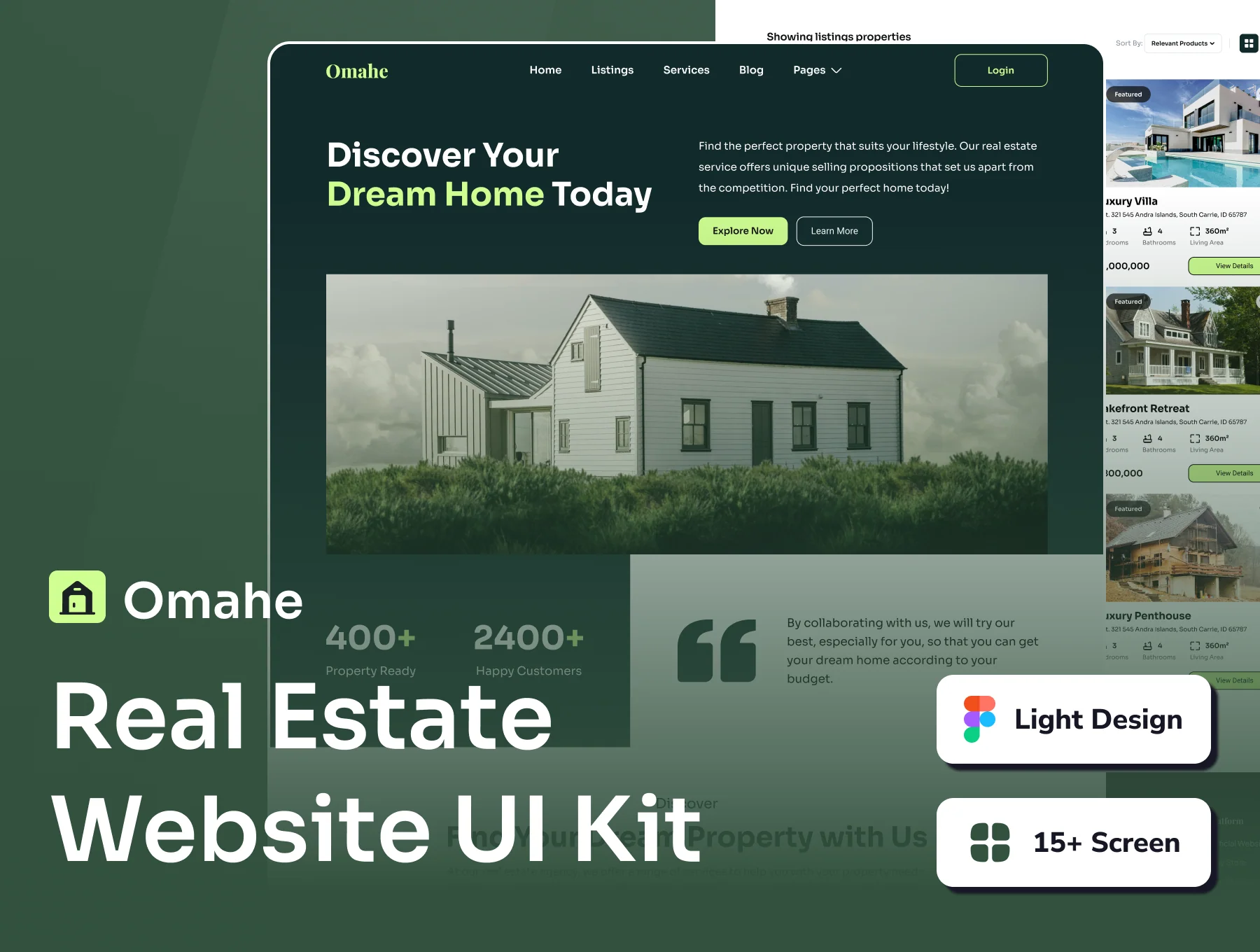 Omahe - Real Estate Website Template