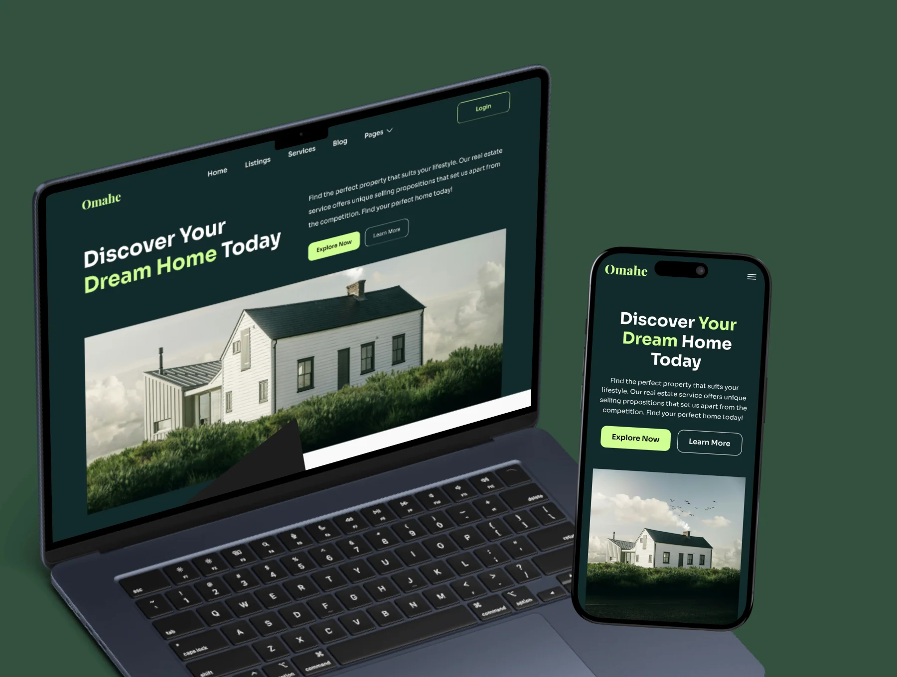 Omahe - Real Estate Website Template 5