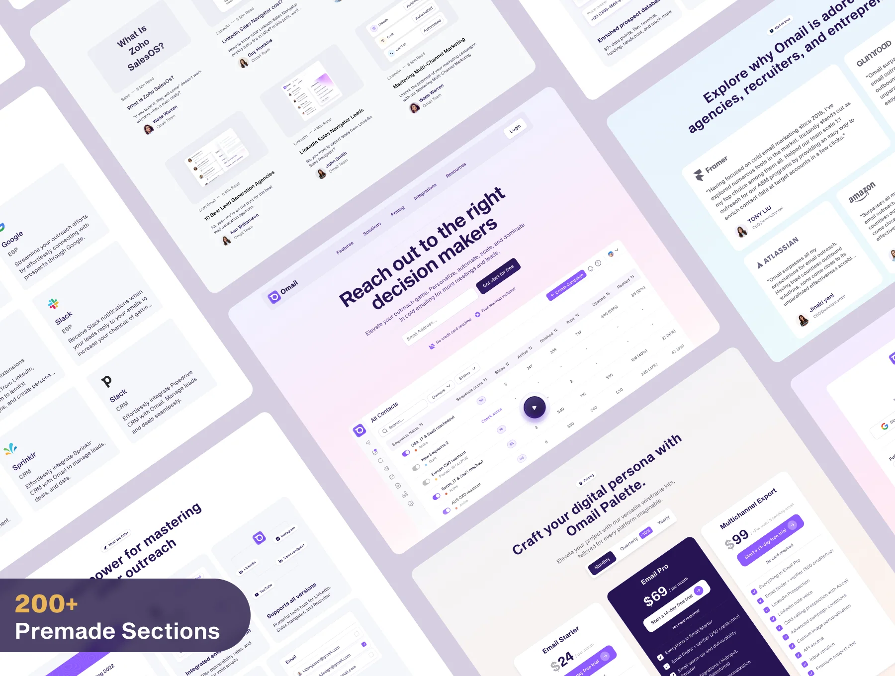 Omail - Email Marketing Website Template
