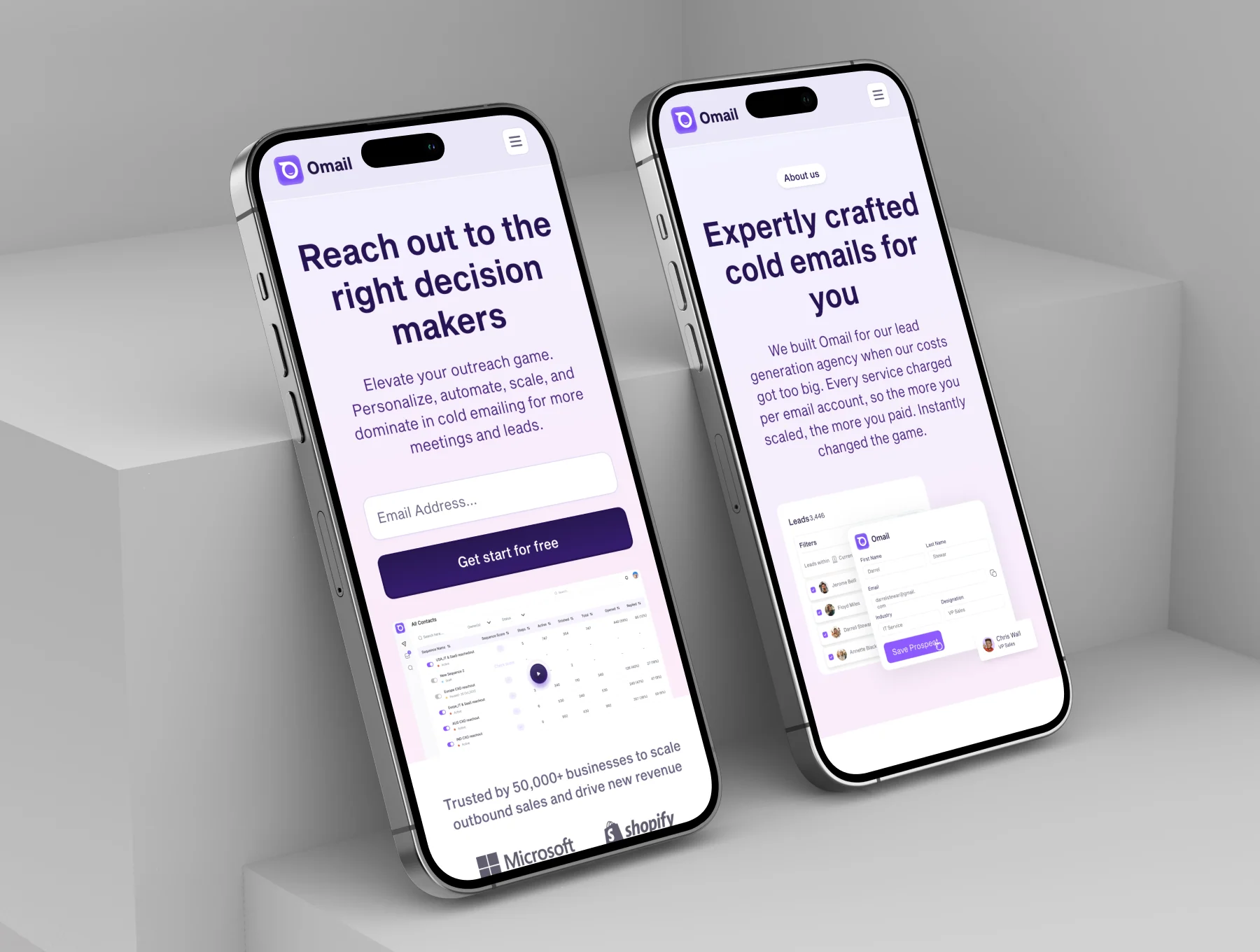 Omail - Email Marketing Website Template 7