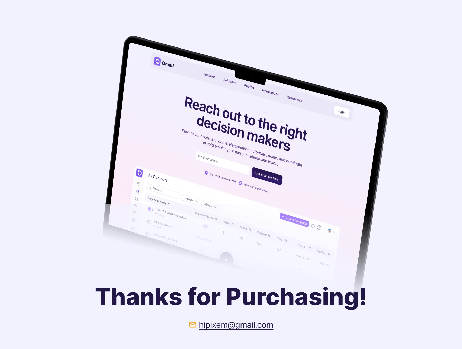 Omail - Email Marketing Website Template 8