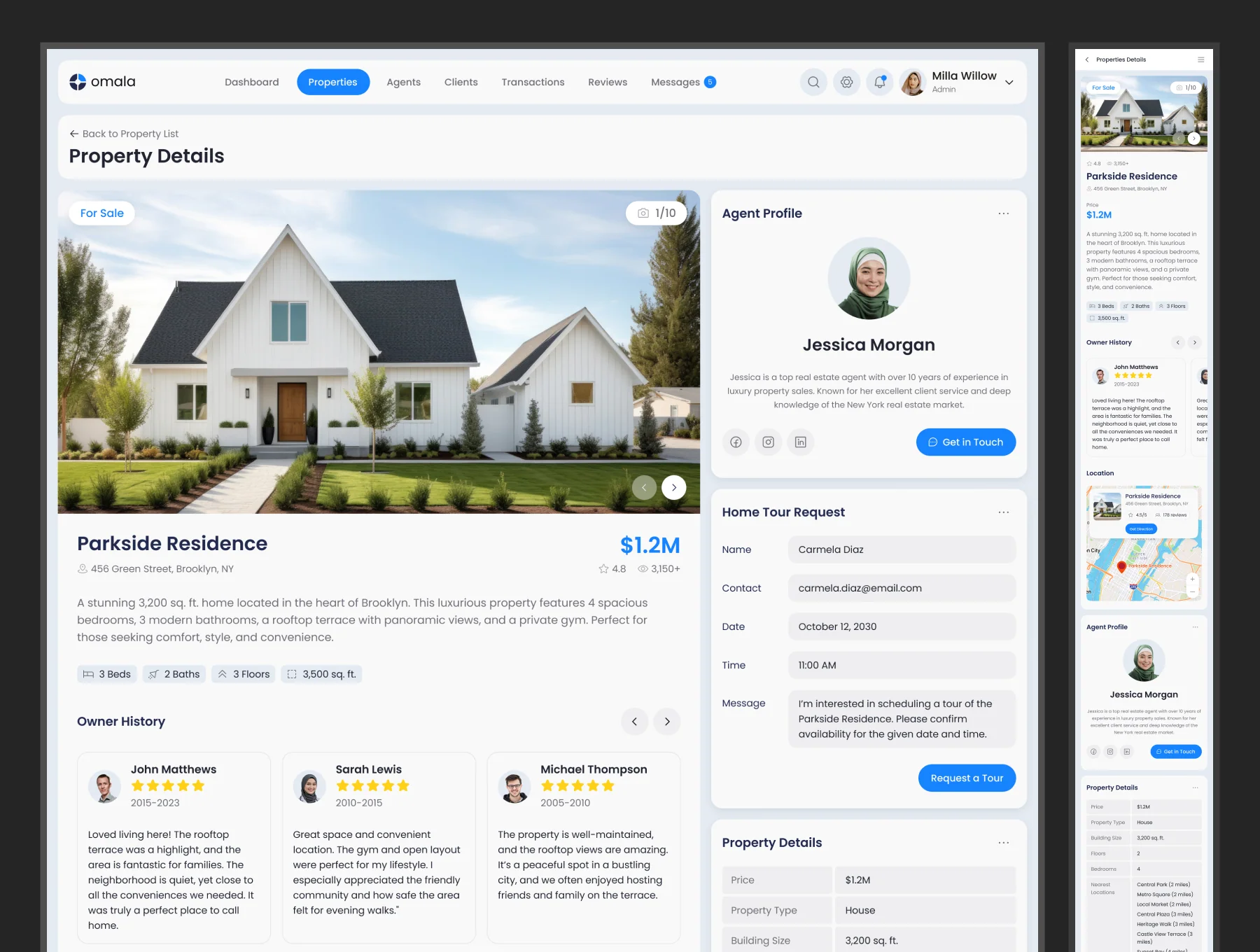 Omala - Real Estate Management Dashboard 4