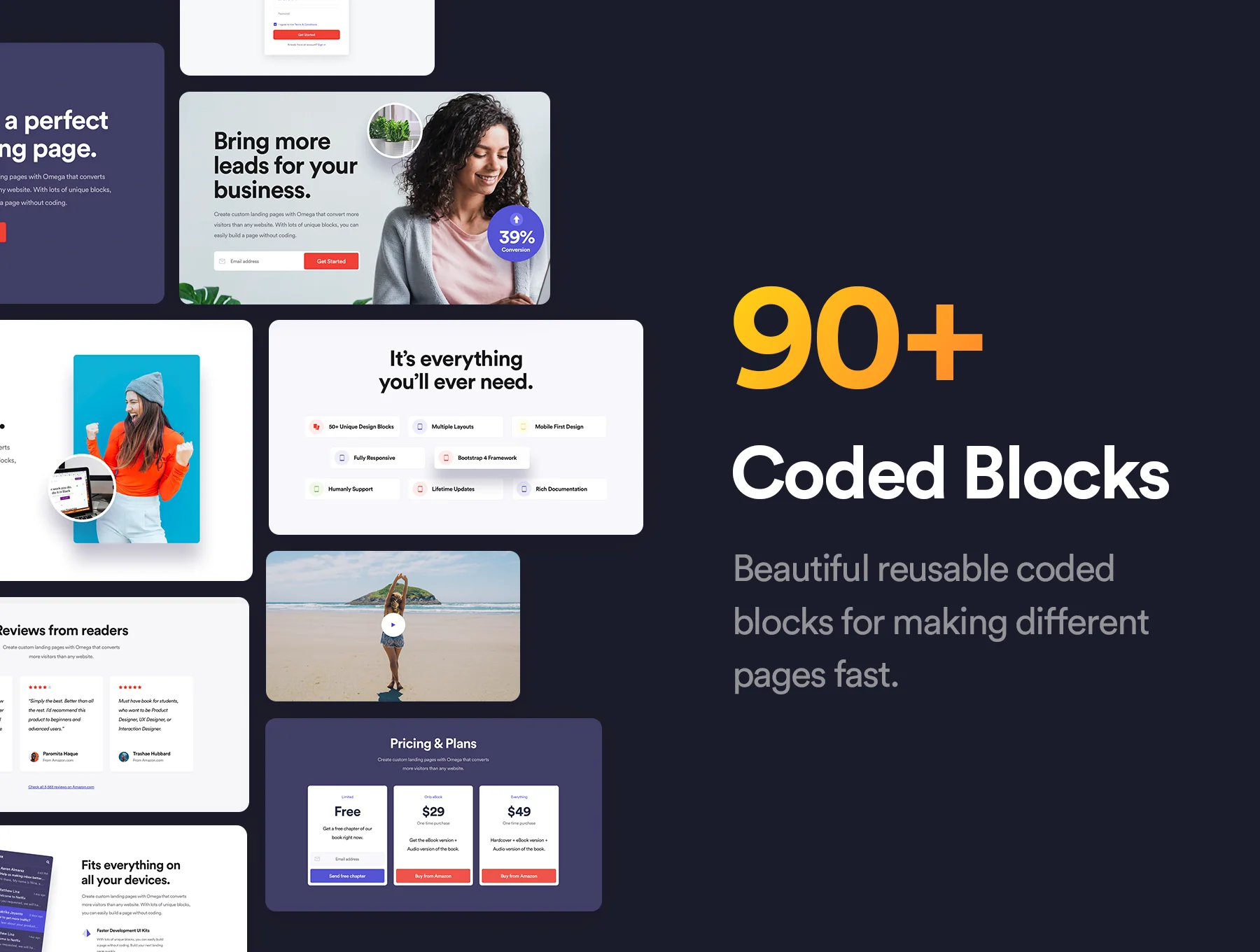 Omega - Bootstrap Landing Templates 4