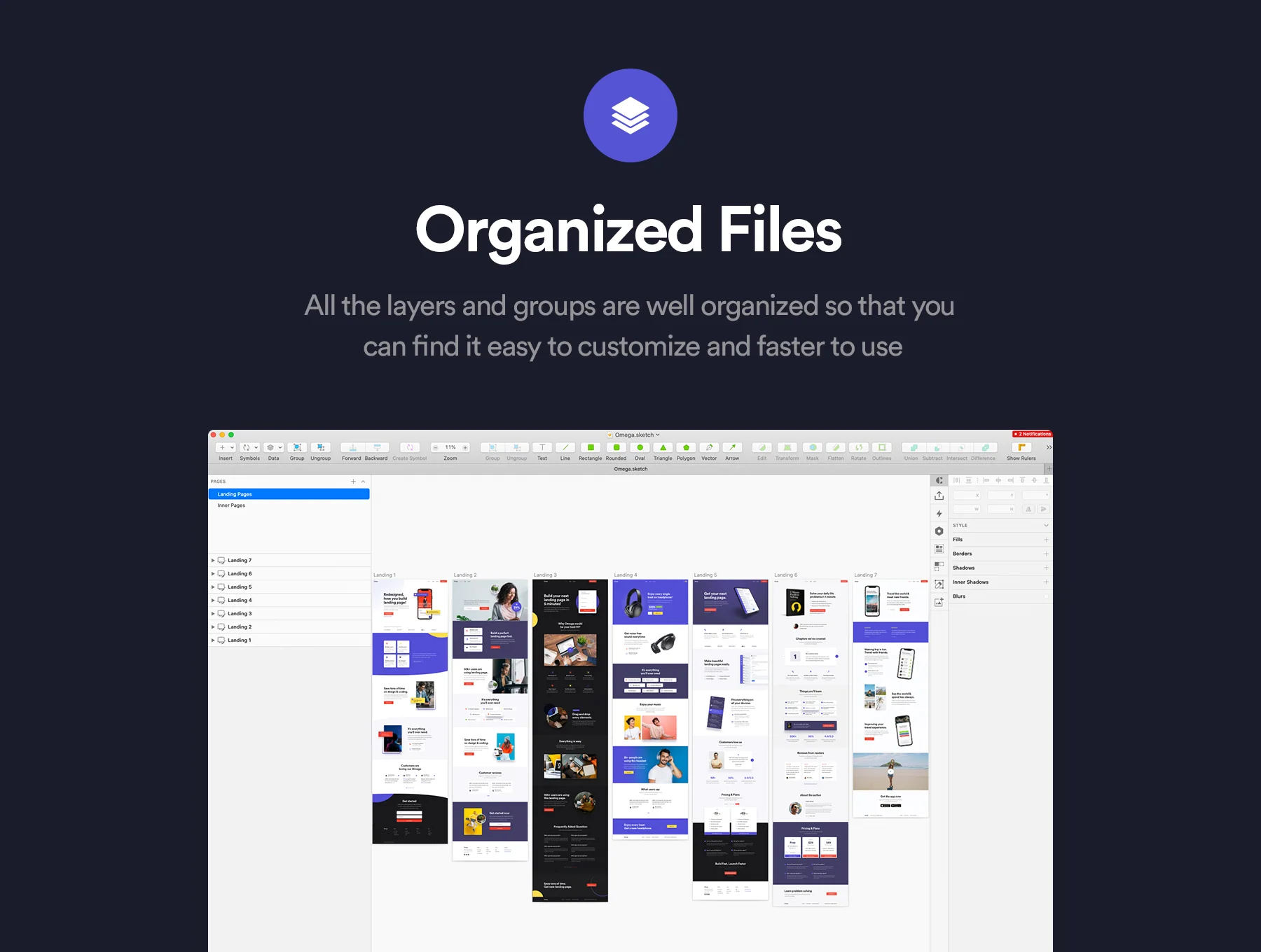 Omega - Landing Page Design Template 5