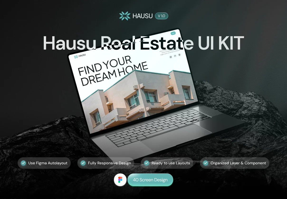 Hausu – Real Estate Landing Page UI Kit