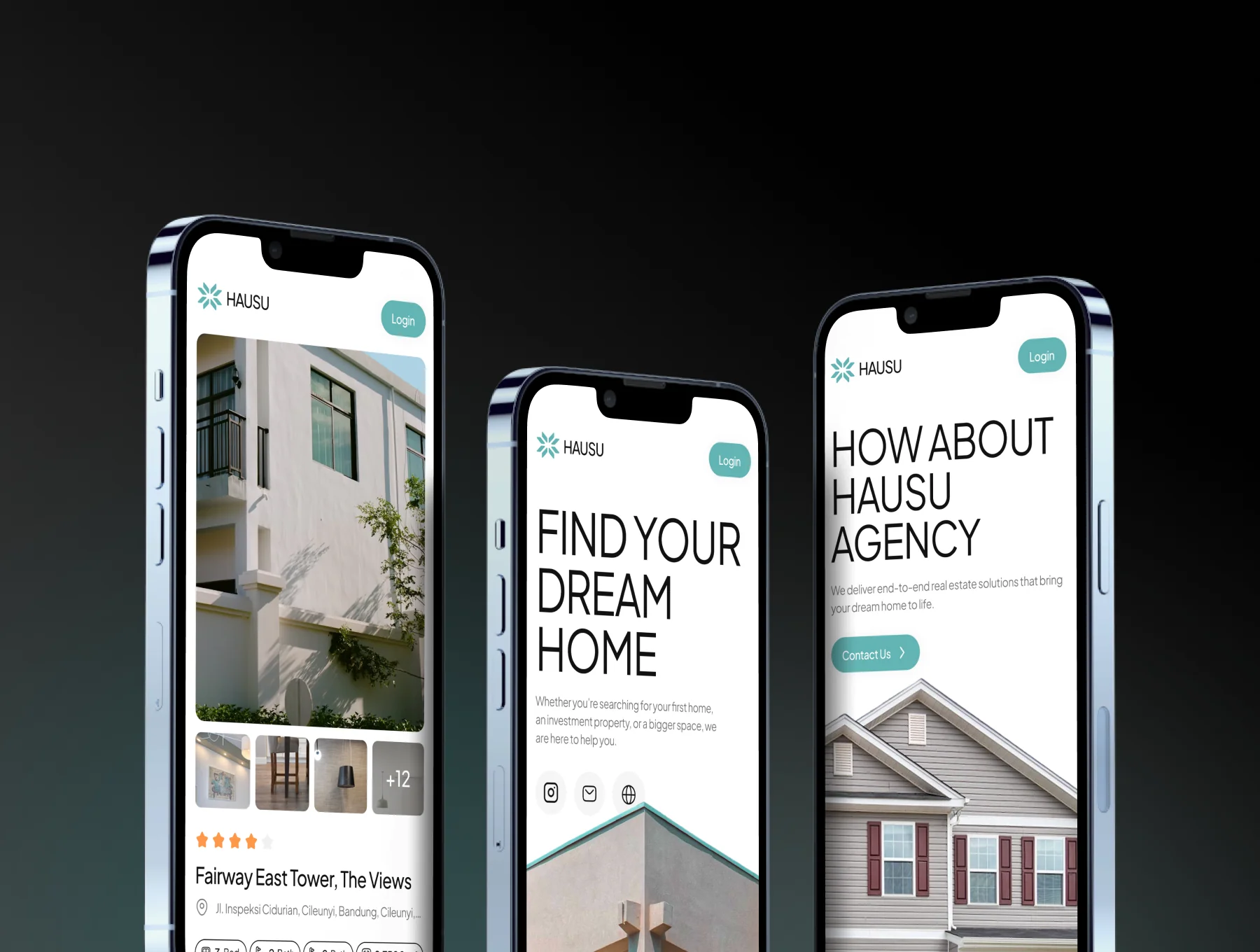 Hausu – Real Estate Landing Page UI Kit 7