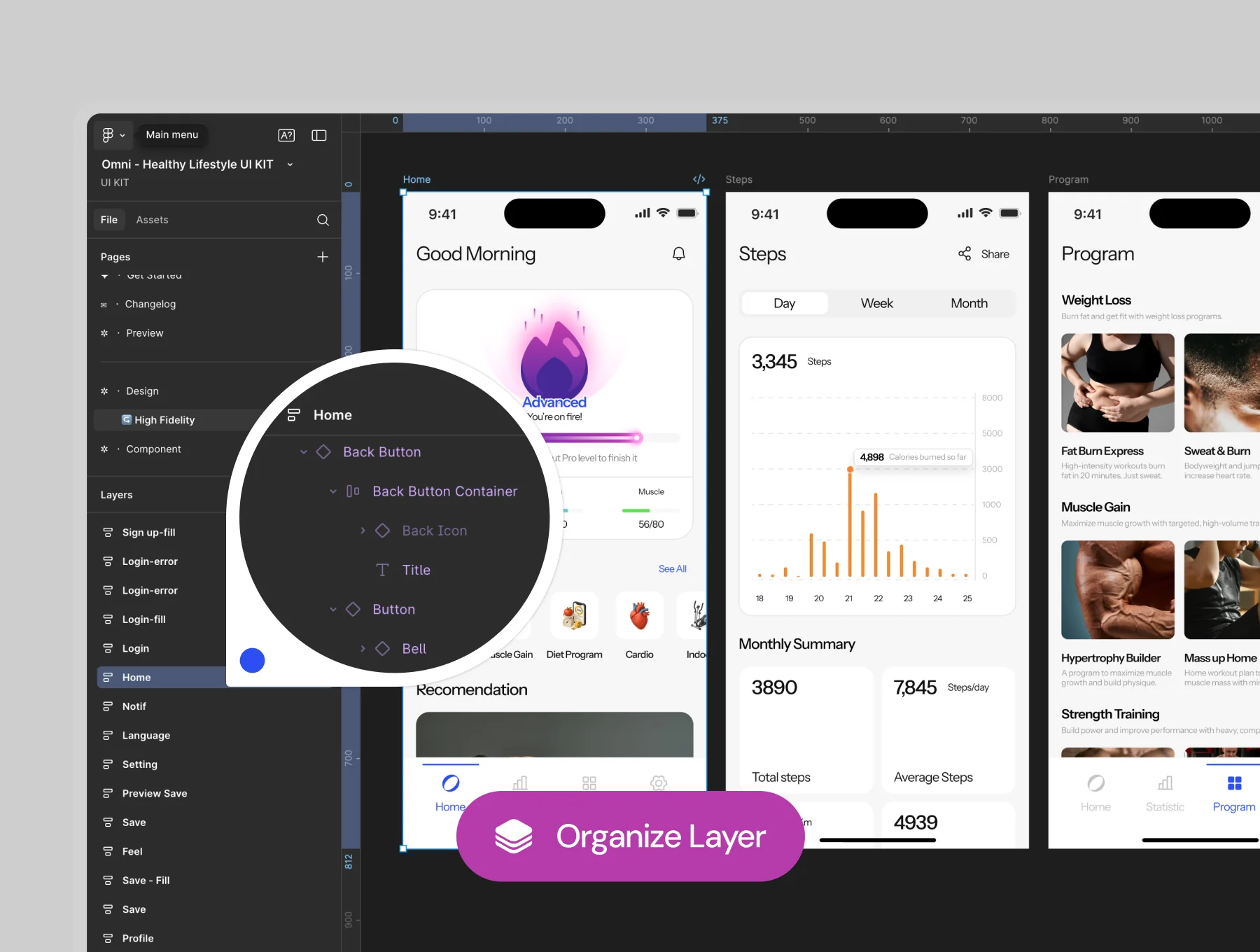Omni Healthy Lifestyle Mobile App UI Kit 5