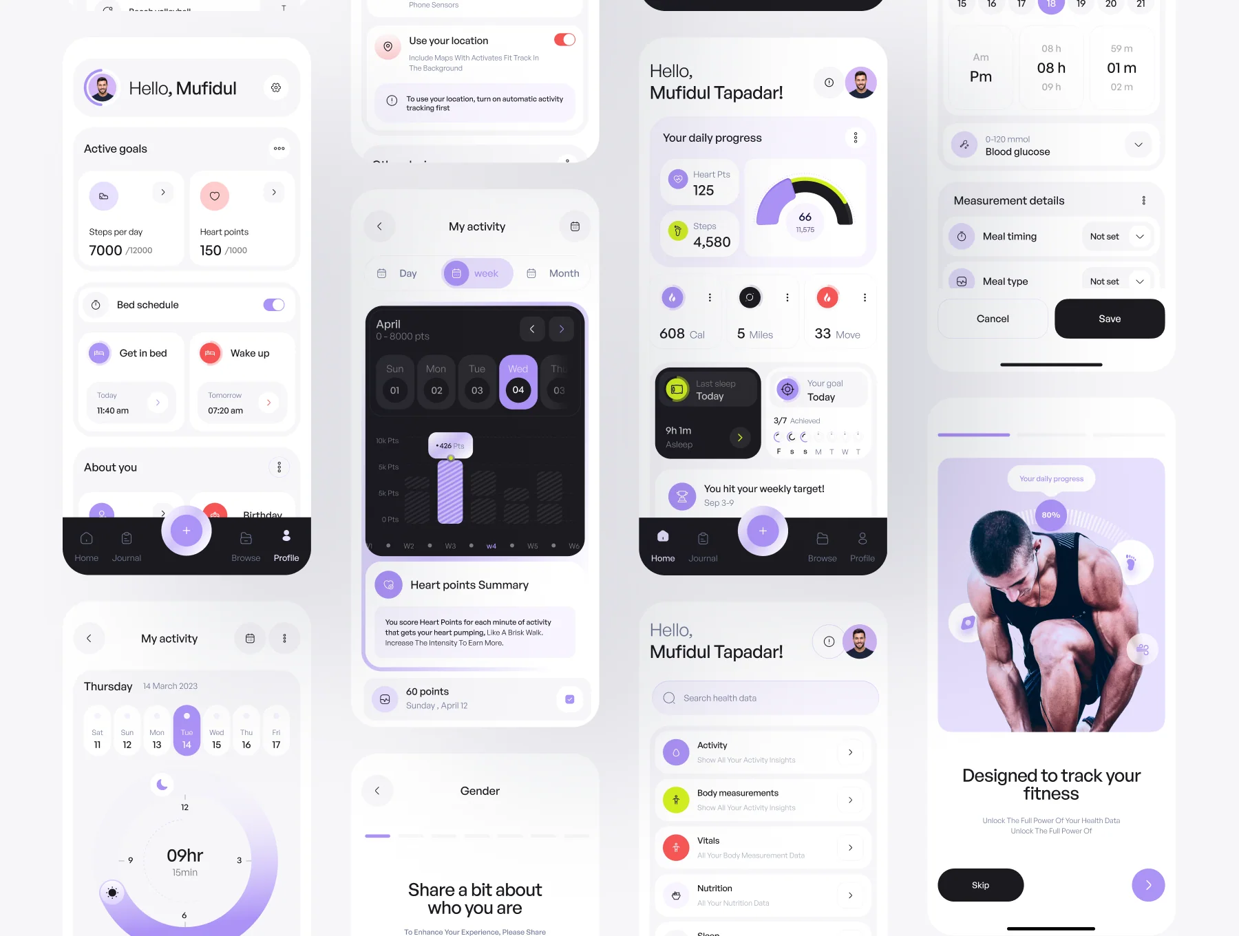 Omofit- Fitness tracking app 2