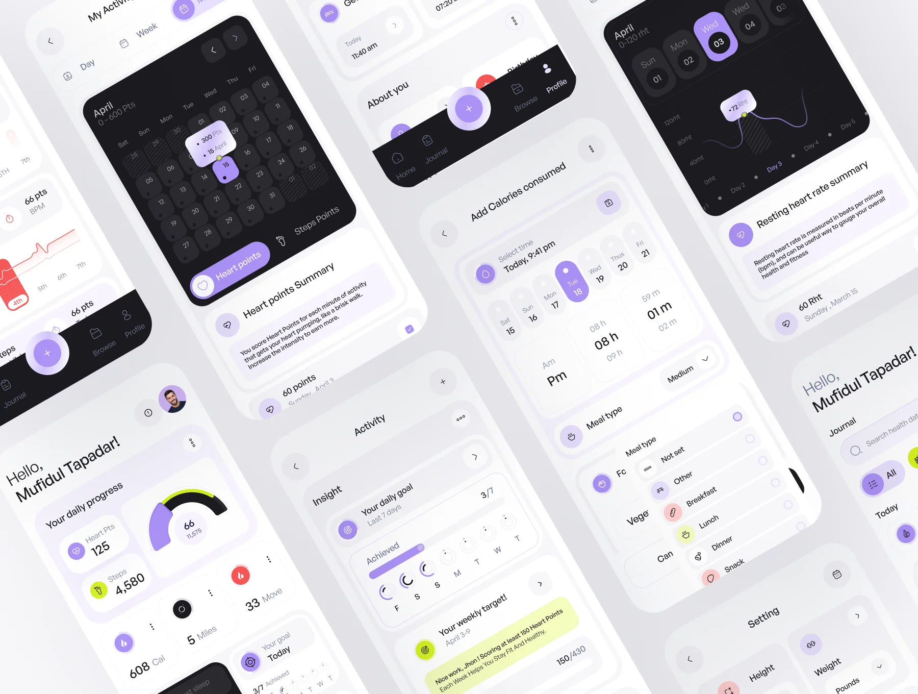 Omofit- Fitness tracking app 7