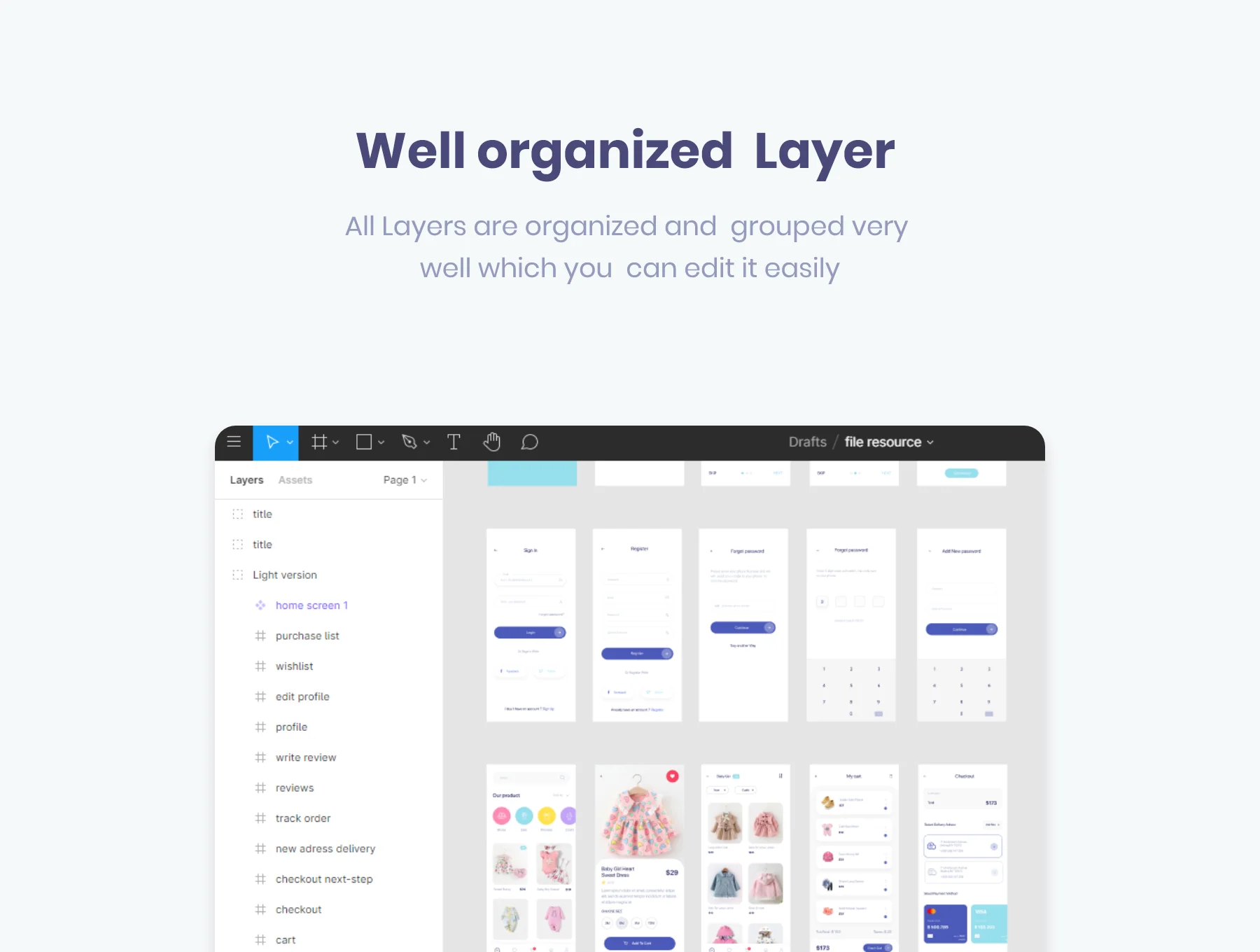 Omumu's E-Commerce App UI Kit 3