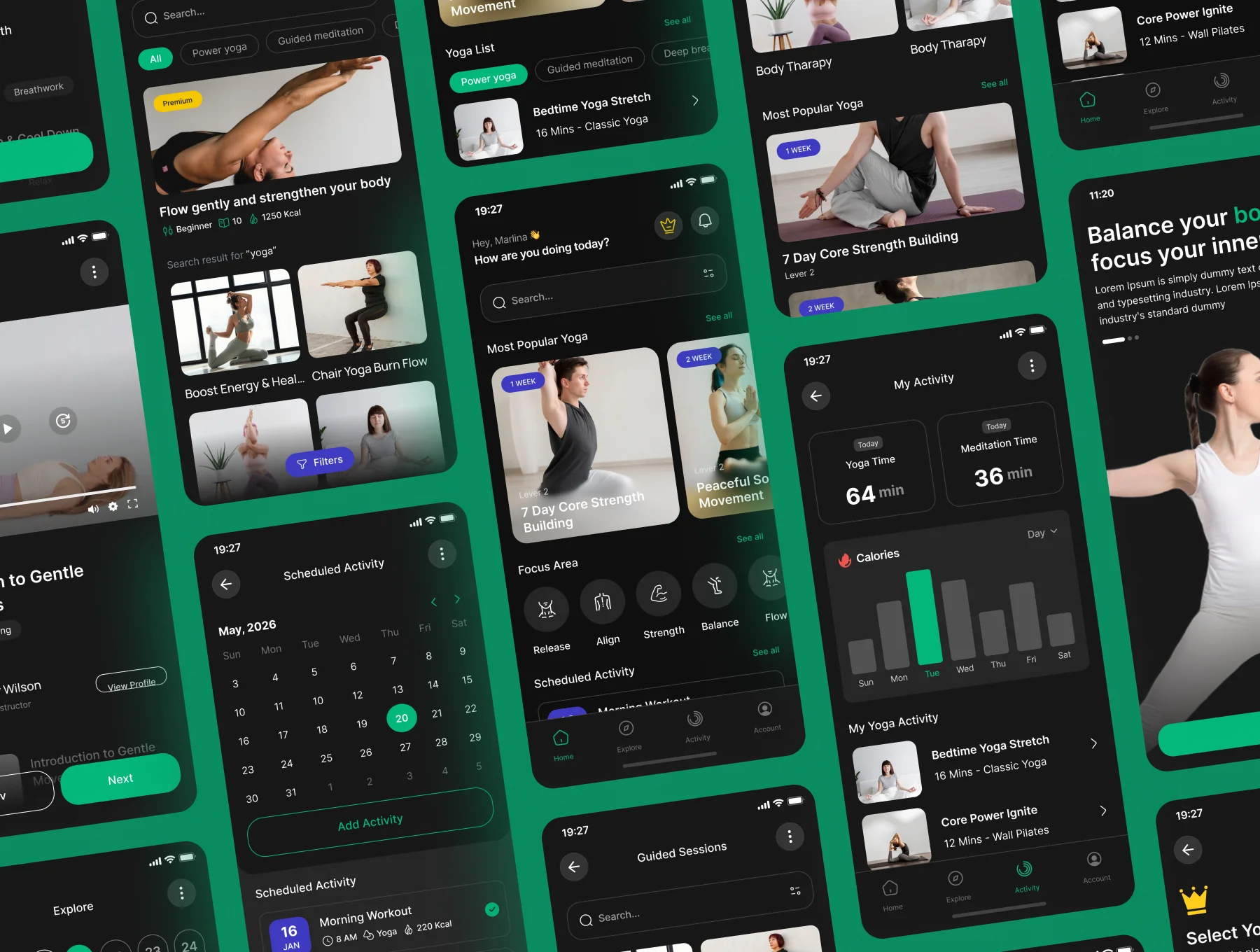 Omvana - Yoga Mobile App UI Kits 5
