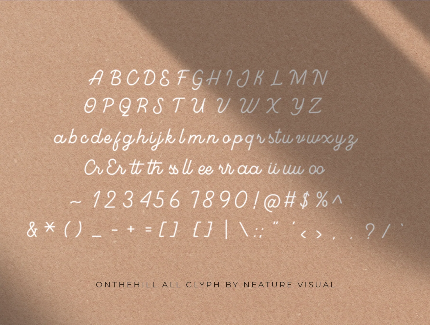 On The Hill - Handlettering Font 6