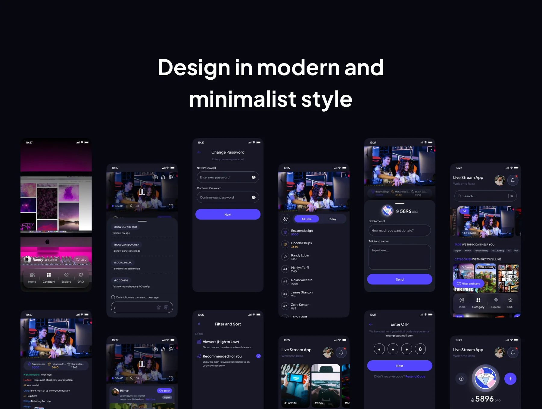ONAIR - Live Stream App UI Kit 2