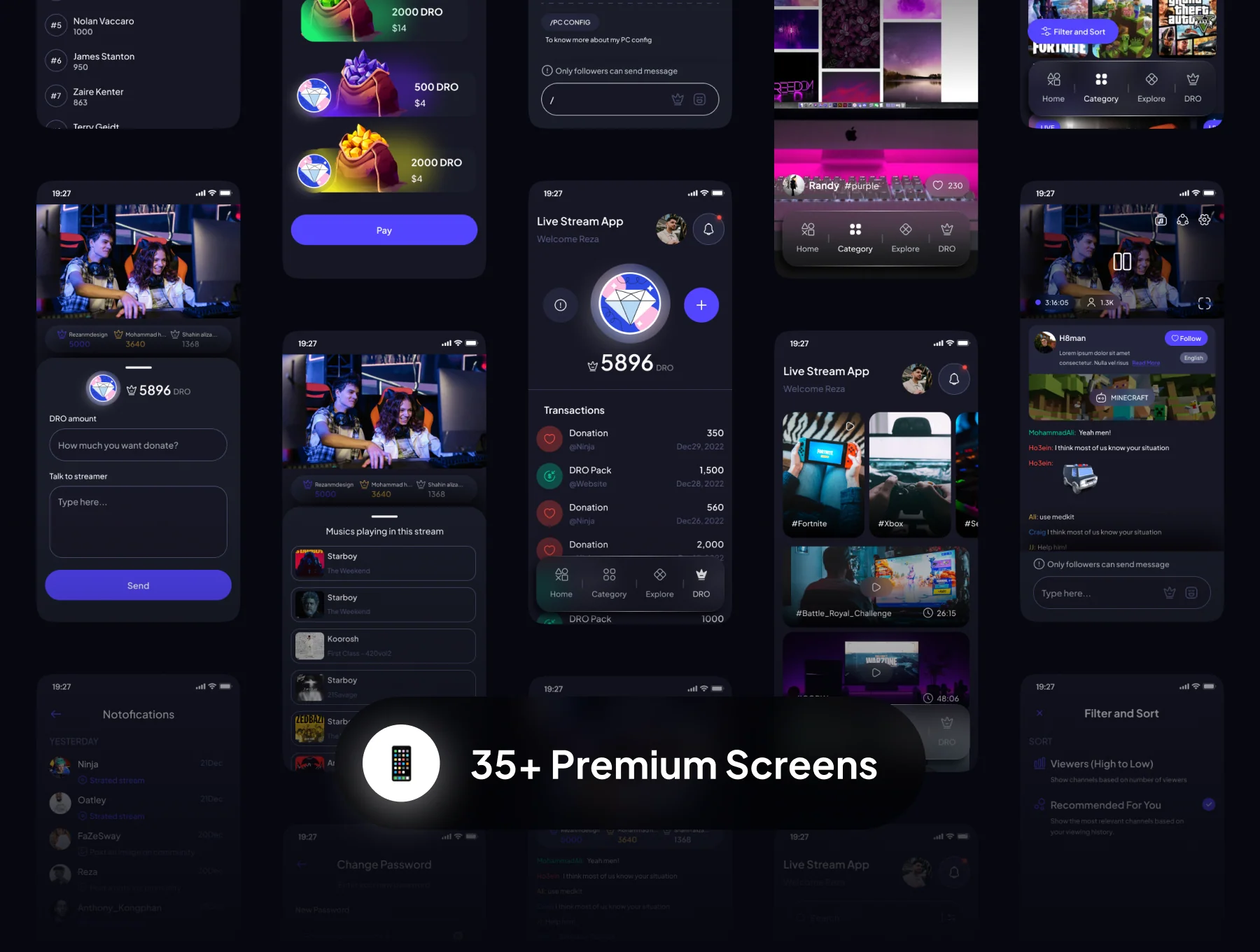 ONAIR - Live Stream App UI Kit 5